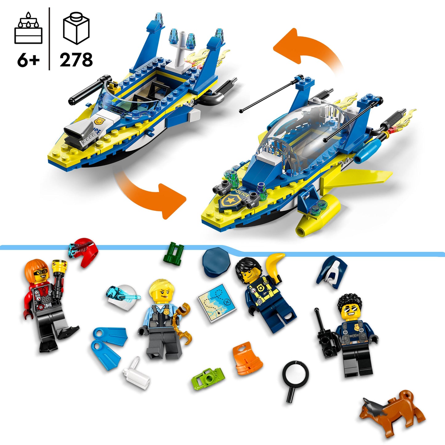 60355 LEGO City - Missioni investigative della polizia marittima