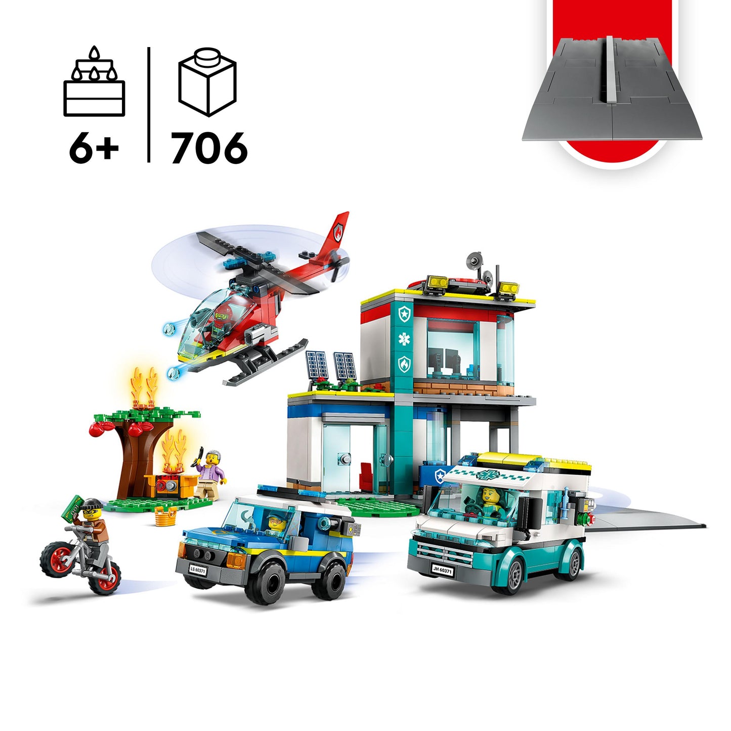 60371 LEGO City - Quartier generale veicoli d’emergenza