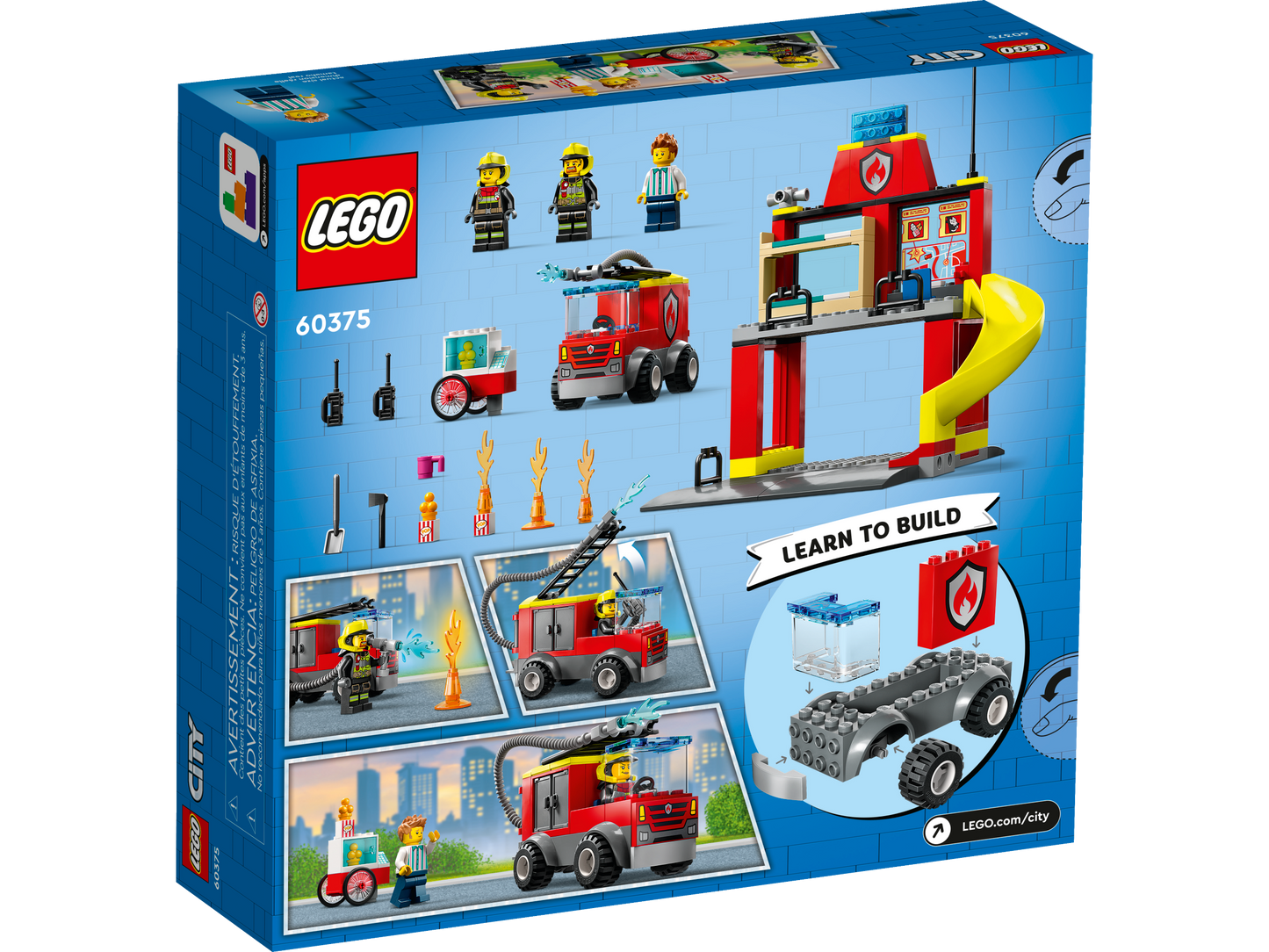 60375 LEGO City - Caserma dei pompieri e autopompa