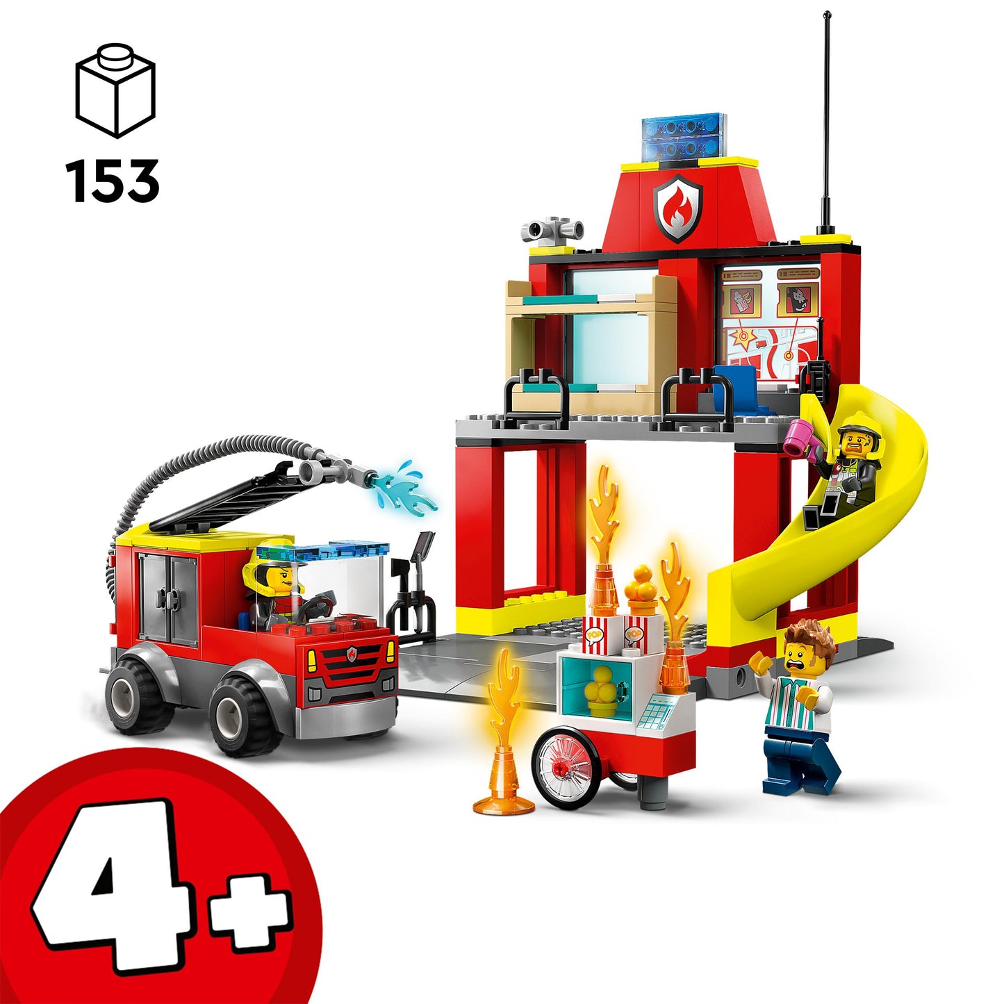 60375 LEGO City - Caserma dei pompieri e autopompa