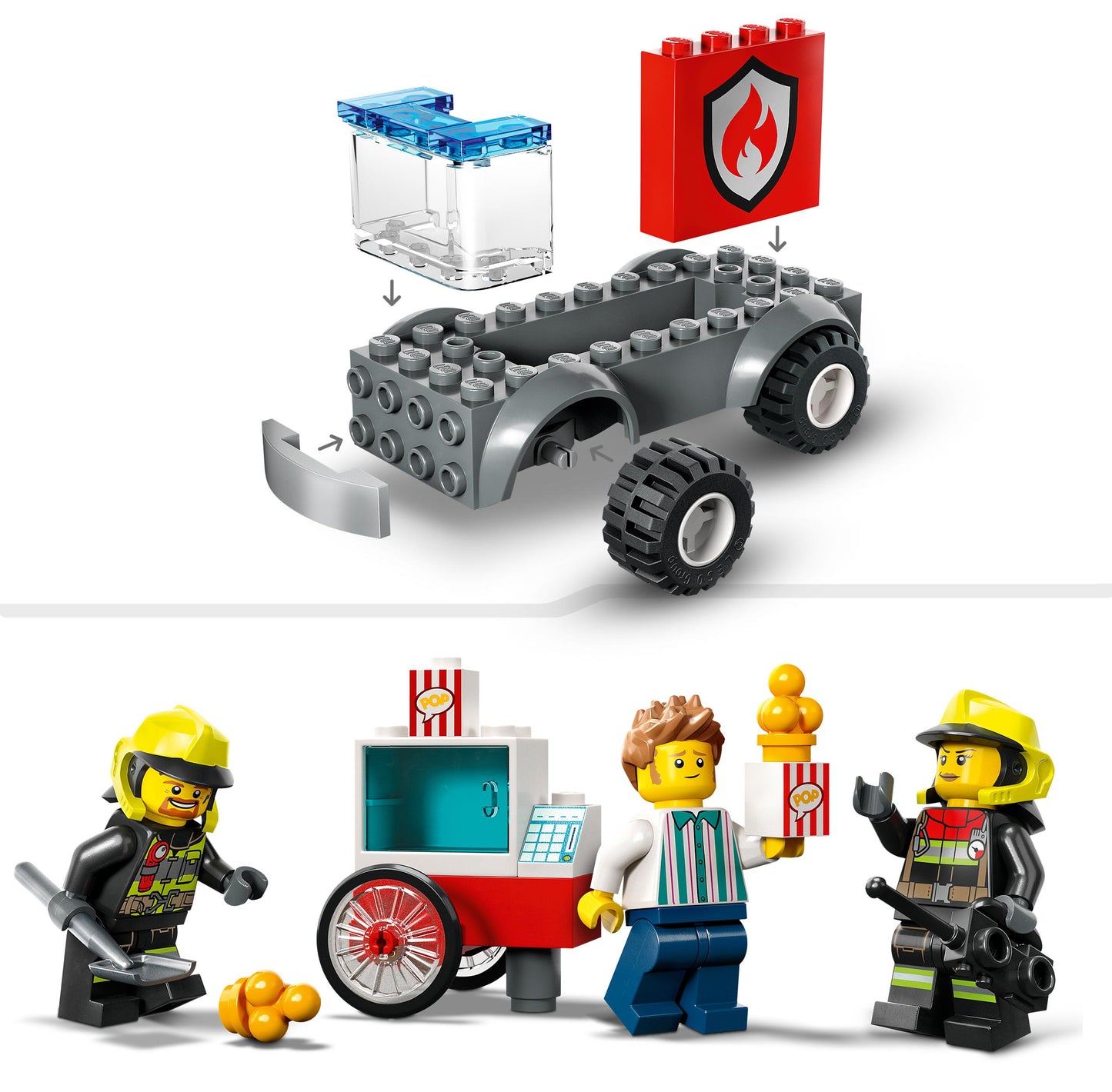 60375 LEGO City - Caserma dei pompieri e autopompa