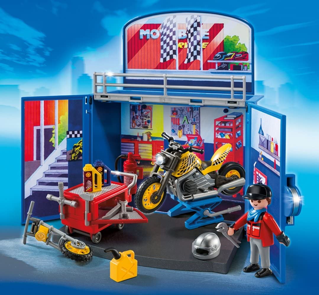 6157 PLAYMOBIL Scrigno Meccanico delle Moto