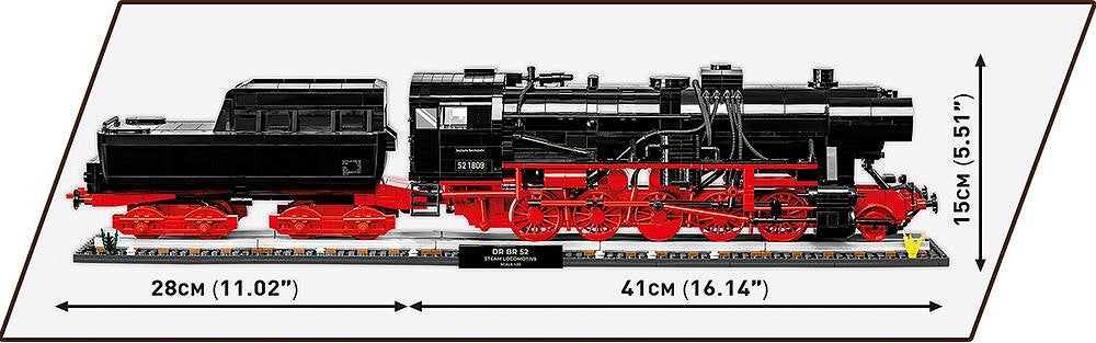 6280 COBI Historical Collection - Trains - DR BR 52 Steam Locomotive 2in1 - Executive Edition