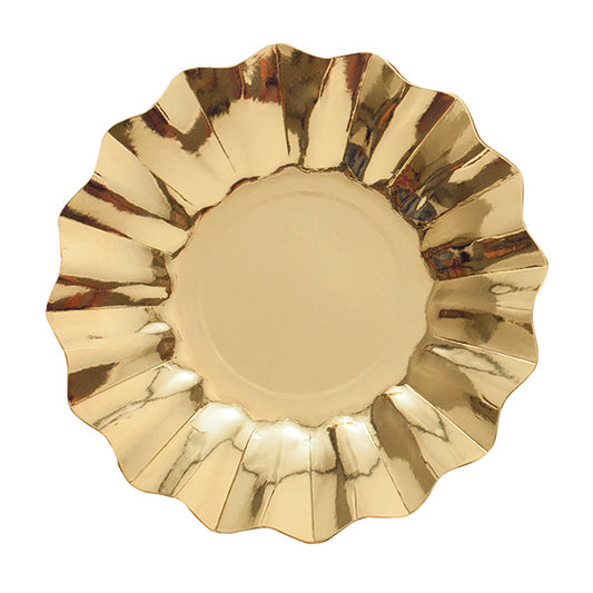Piatti New Shape  ORO cm. 21 - conf. 8 pz - cod. 63466