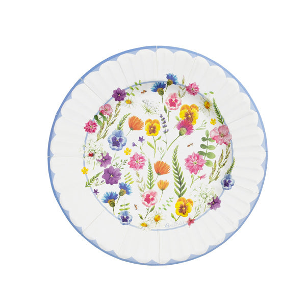 Piatti BOTANICAL FLOWERS cm. 21 - conf. 8 pz - cod. 64196