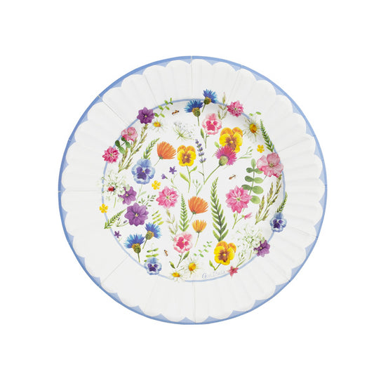 Piatti BOTANICAL FLOWERS cm. 21 - conf. 8 pz - cod. 64196