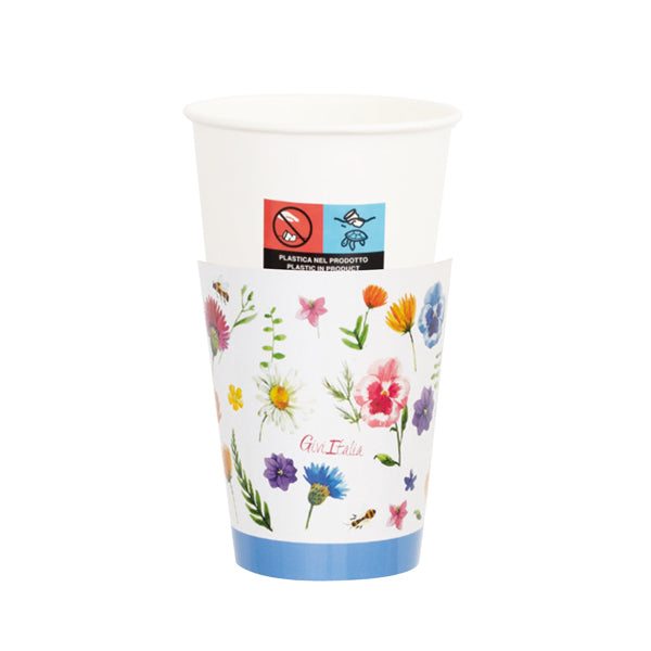 Bicchieri Cover BOTANICAL FLOWERS 250 cc - conf. 8 pz - cod. 64188