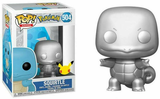 POKEMON 504 Funko Pop! - Squirtle Silver Metallic