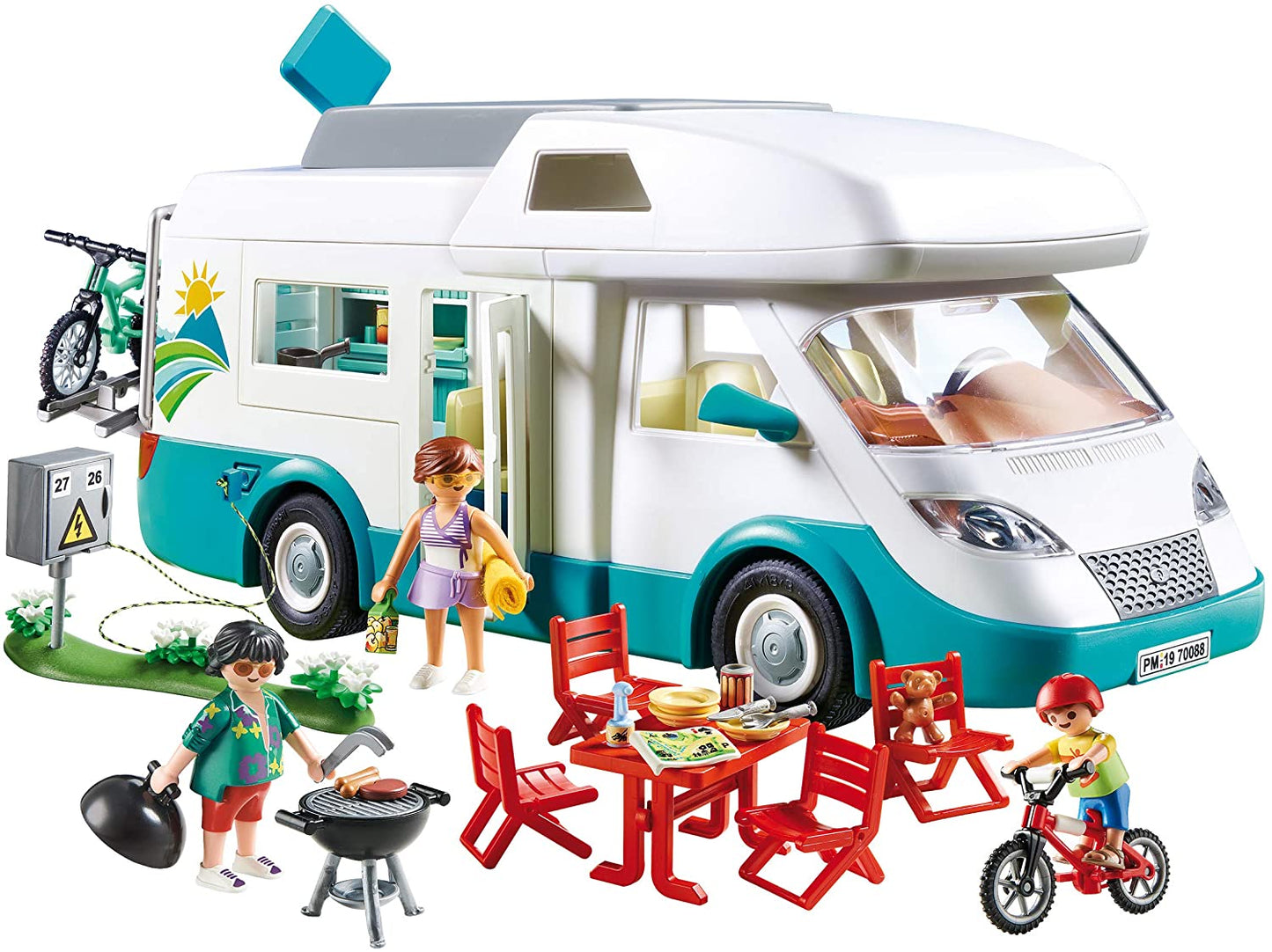 70088 PLAYMOBIL Camper con Famiglia in Vacanza