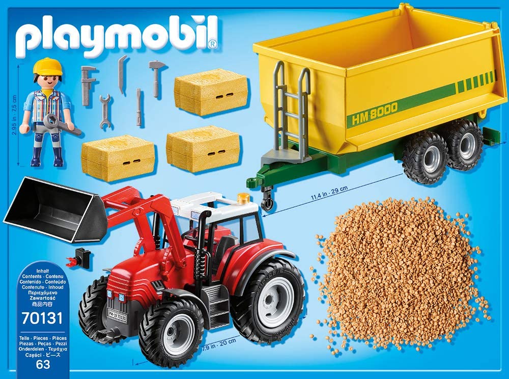 70131 PLAYMOBIL Trattore con Rimorchio