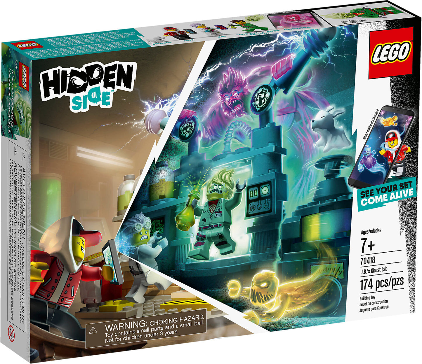 70418 LEGO Hidden Side - Il Laboratorio Spettrale di J.B.