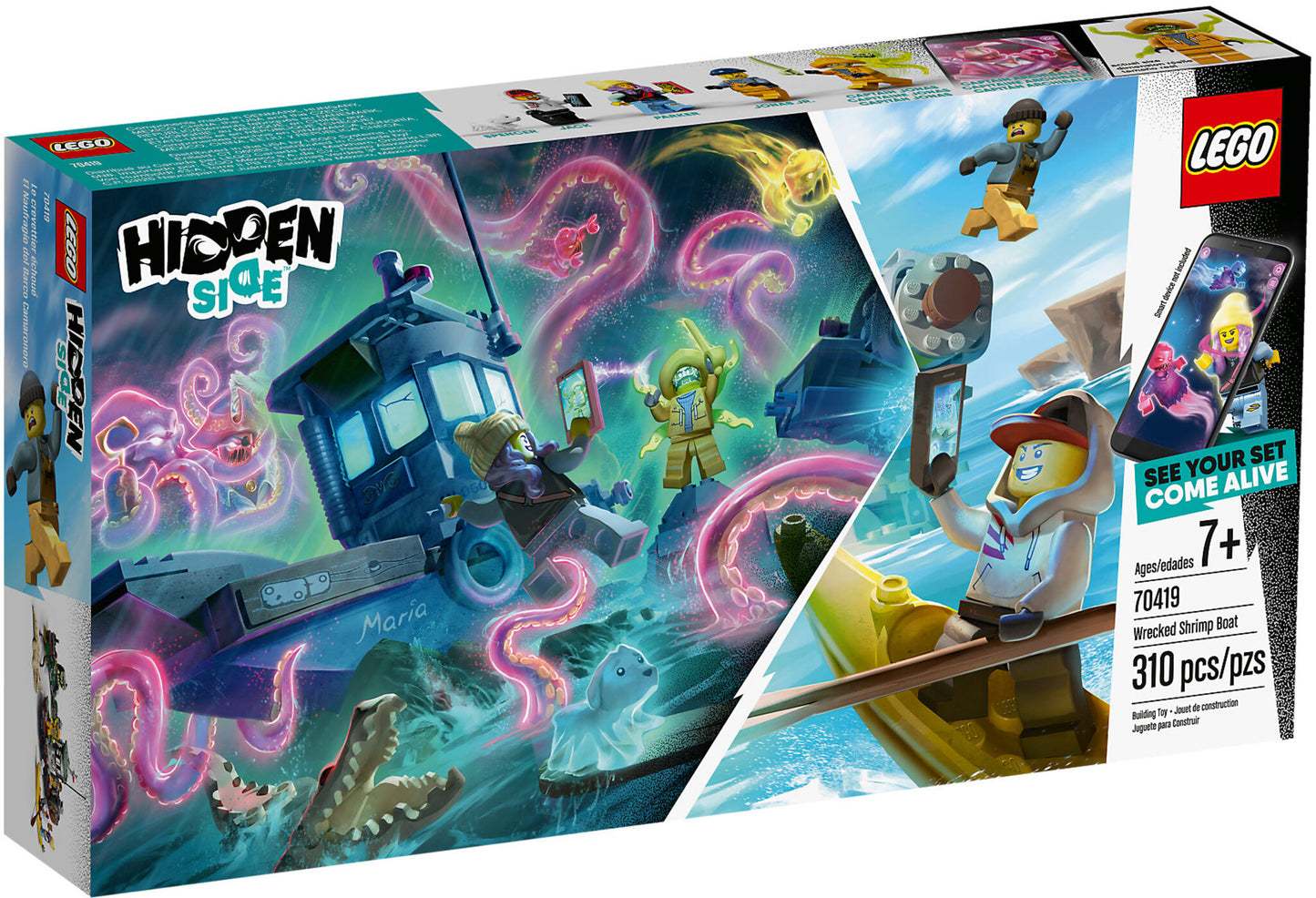 70419 LEGO Hidden Side - Il Peschereccio Naufragato