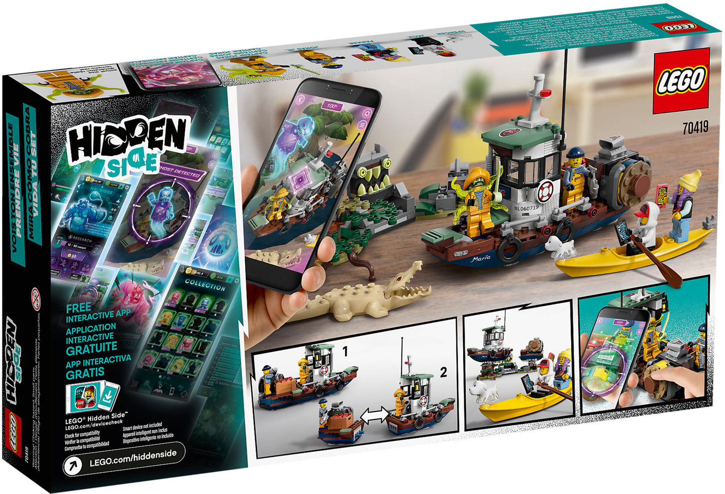 70419 LEGO Hidden Side - Il Peschereccio Naufragato