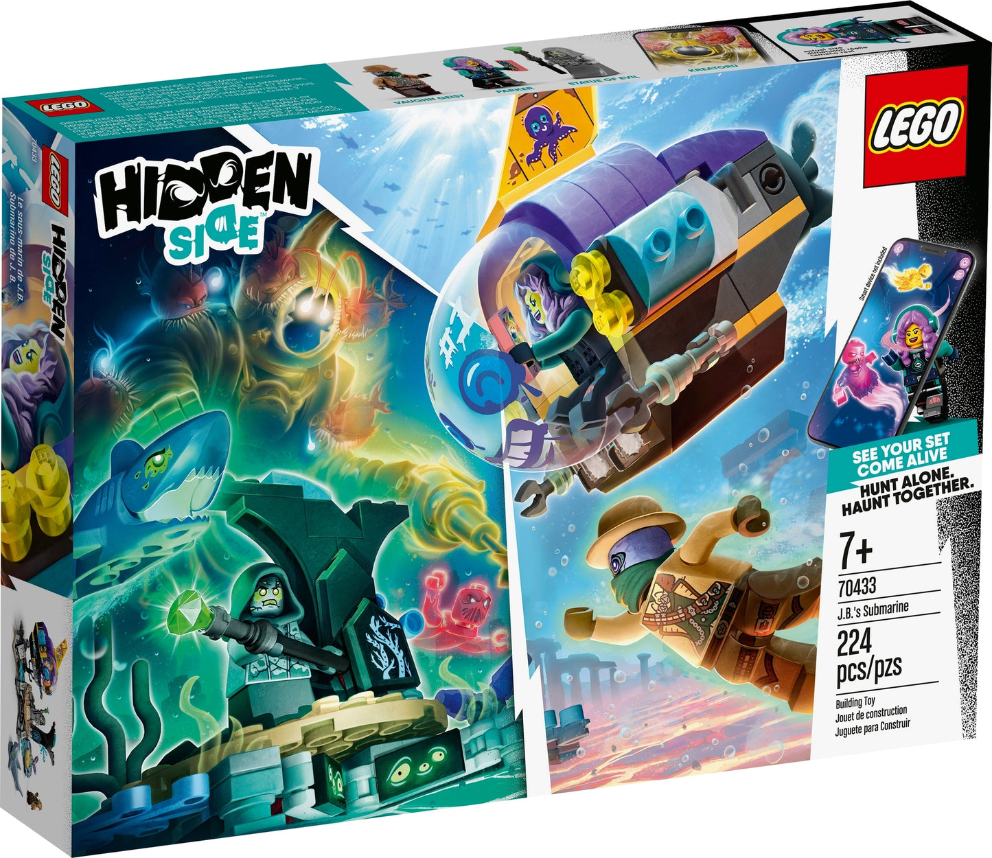 70433 LEGO Hidden Side - Sottomarino di J.B.