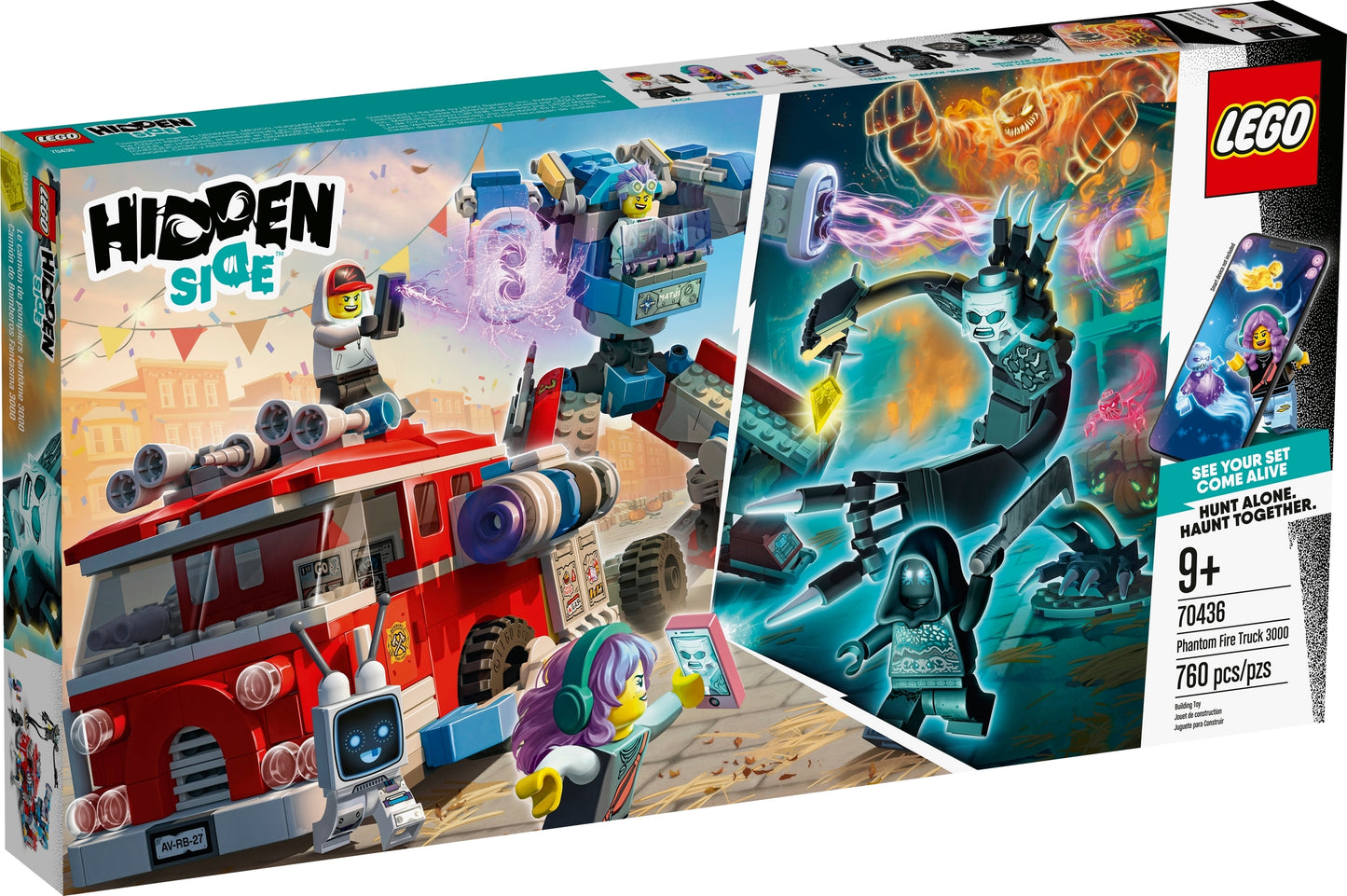 70436 LEGO Hidden Side - Camion dei Pompieri Phantom 3000