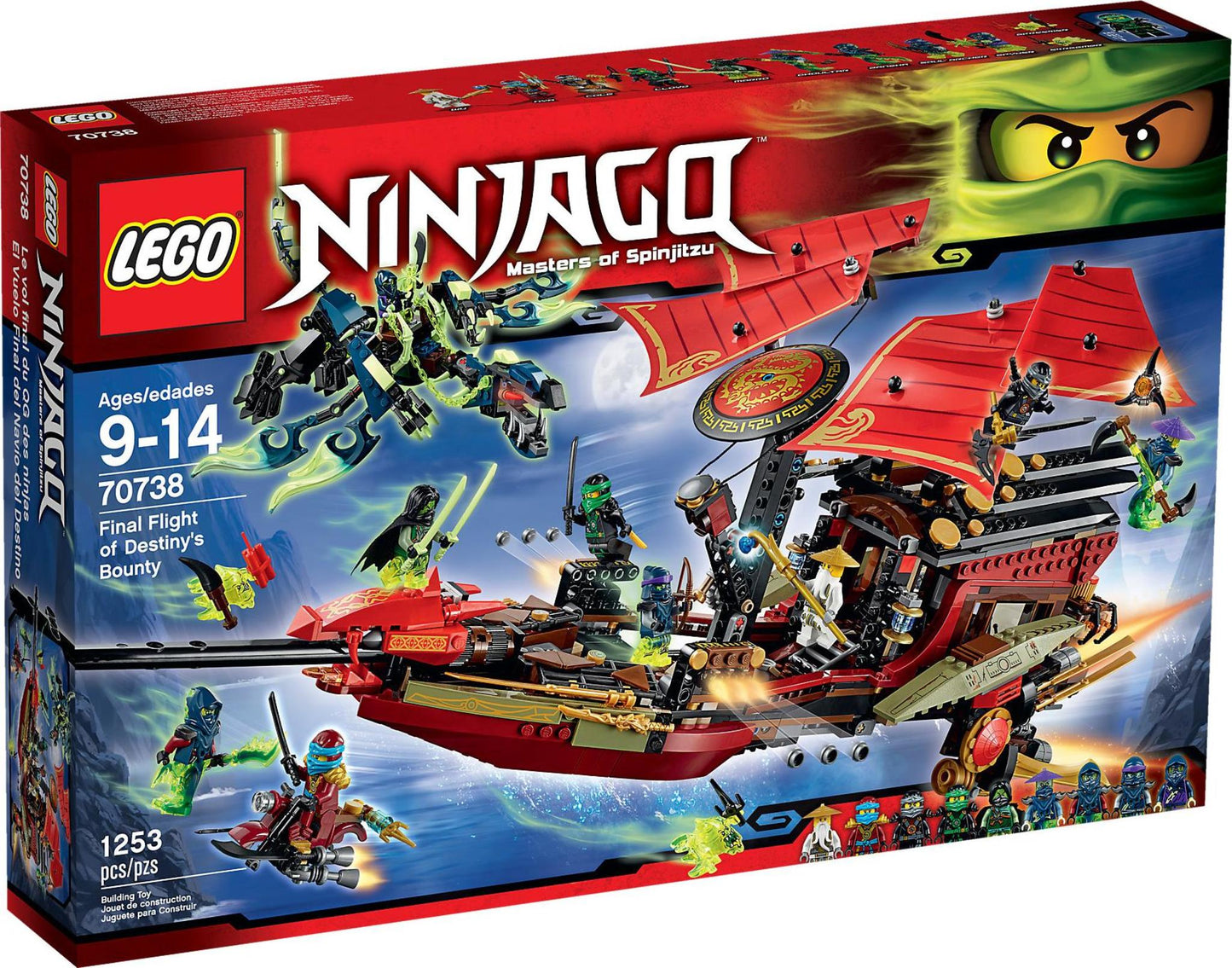 70738 LEGO Ninjago - Il Volo Finale del Vascello del Destino