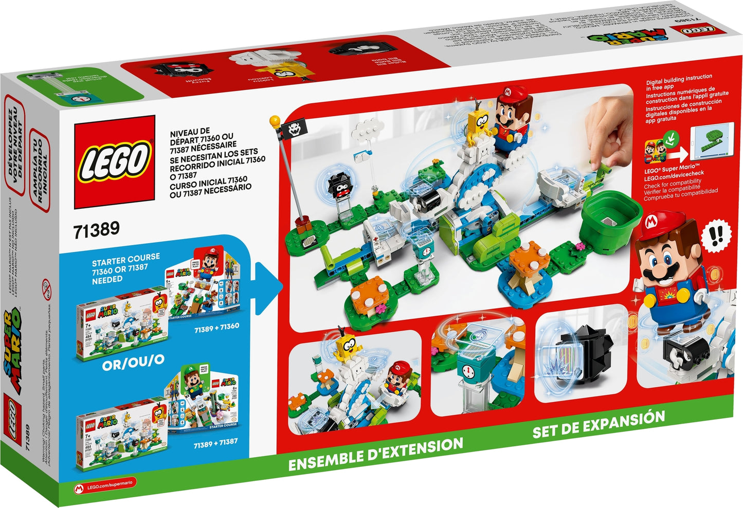 71389 LEGO Super Mario - Il Mondo Cielo Di Lakitu - Pack Di Espansione