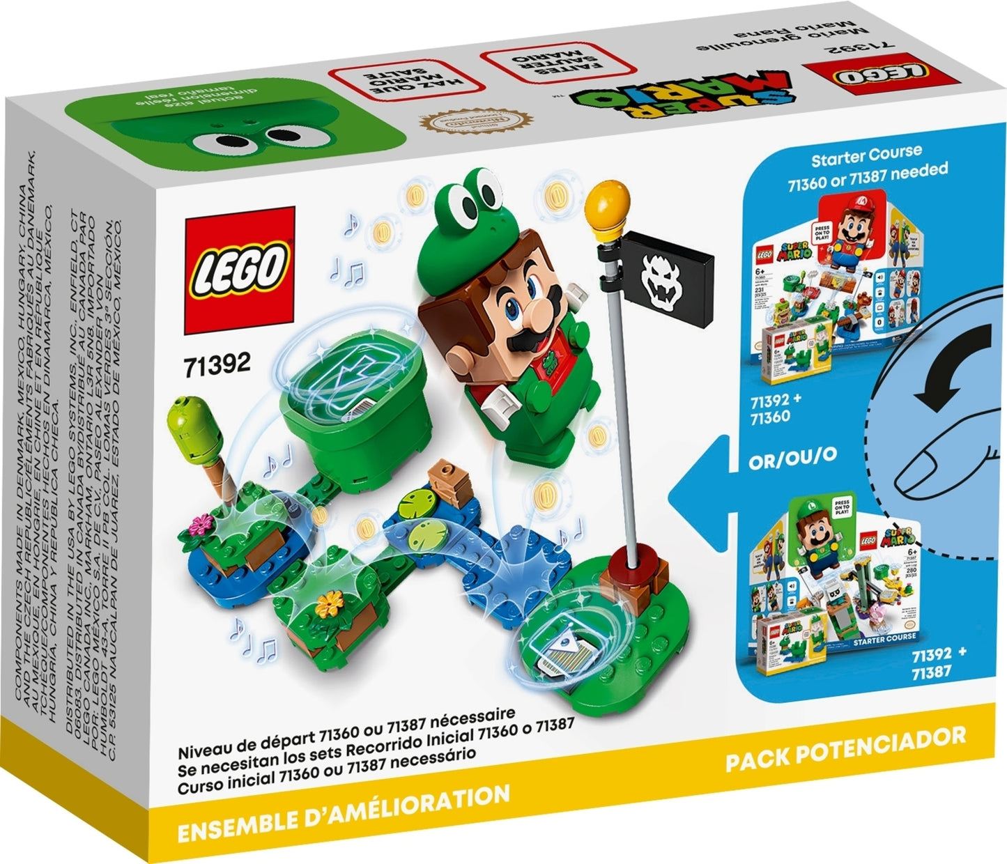 71392 LEGO Super Mario - Mario Rana - Power Up Pack