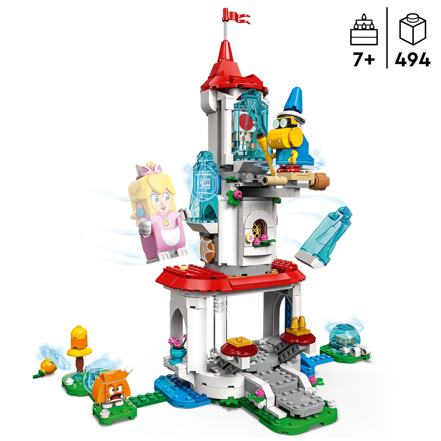 71407 LEGO Super Mario - Pack espansione Costume di Peach gatto e Torre ghiacciata