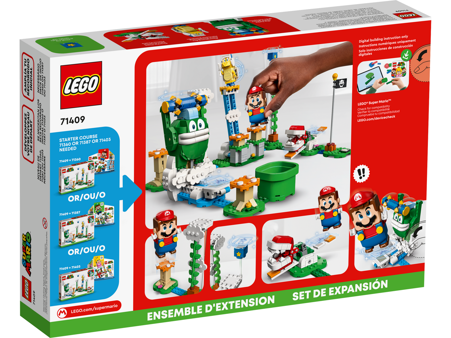 71409 LEGO Super Mario - Pack espansione Sfida sulle nuvole di Spike gigante