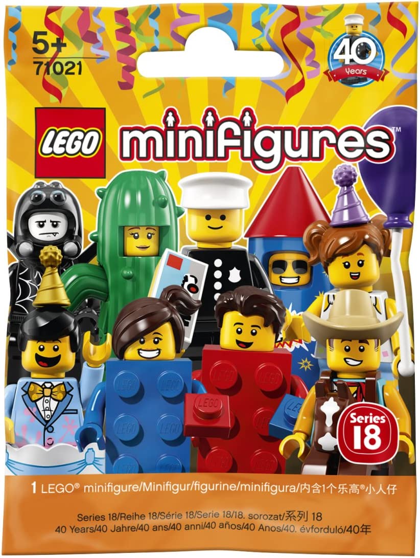 71021 LEGO Minifigures Serie 18 - Serie Completa - SENZA POLIZIOTTO