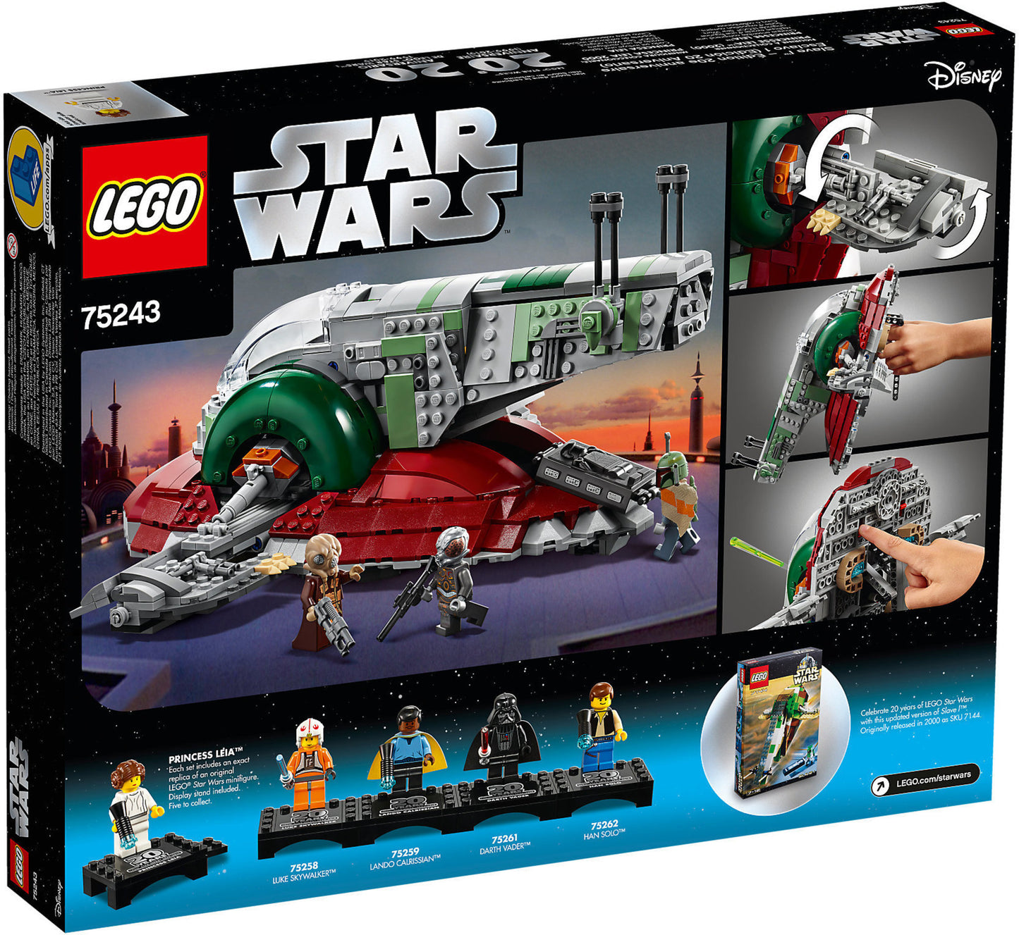 75243 LEGO Star Wars - Slave I™ – Edizione 20° Anniversario