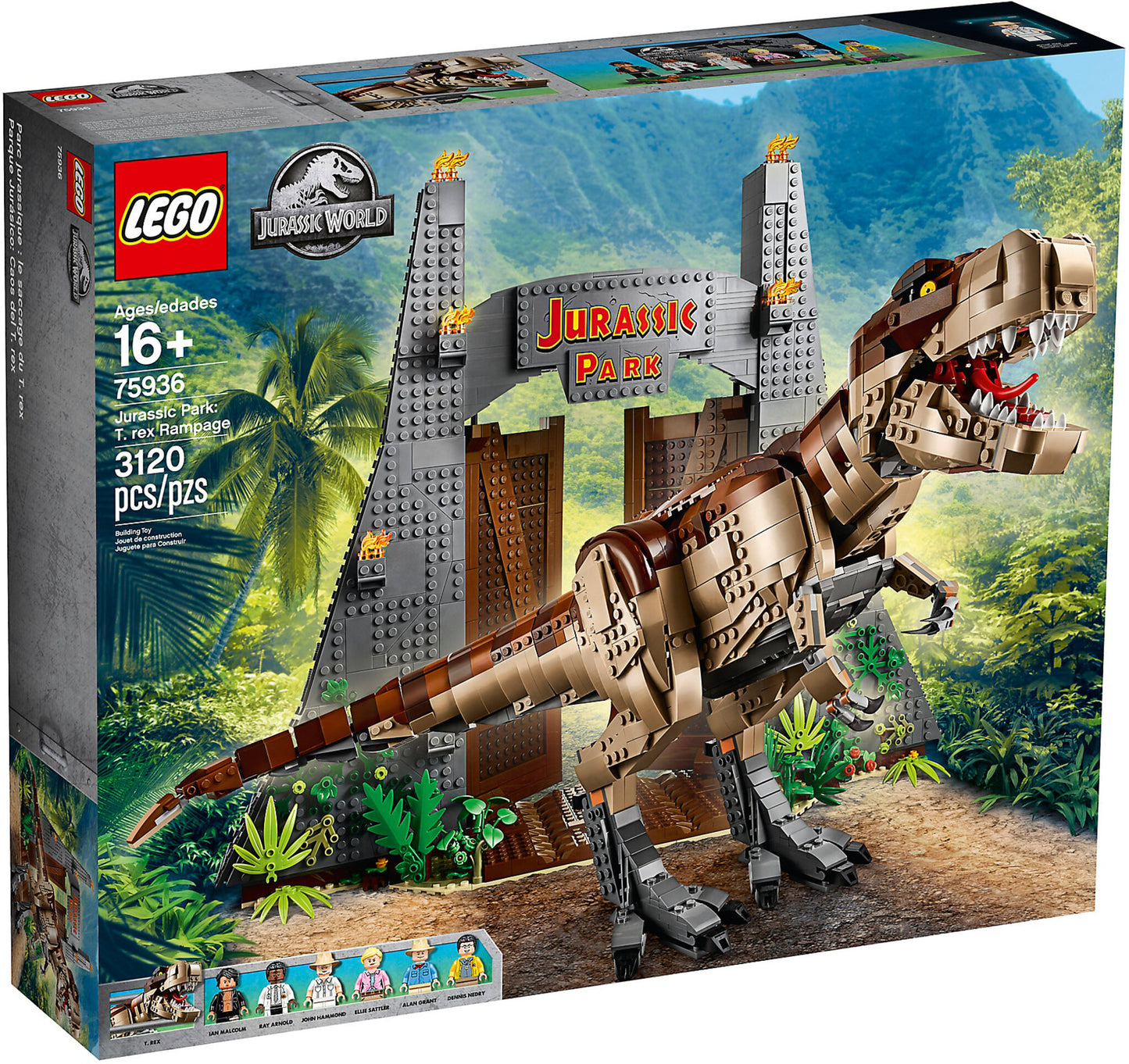 75936 LEGO Jurassic World - Jurassic Park: La Furia Del T. Rex