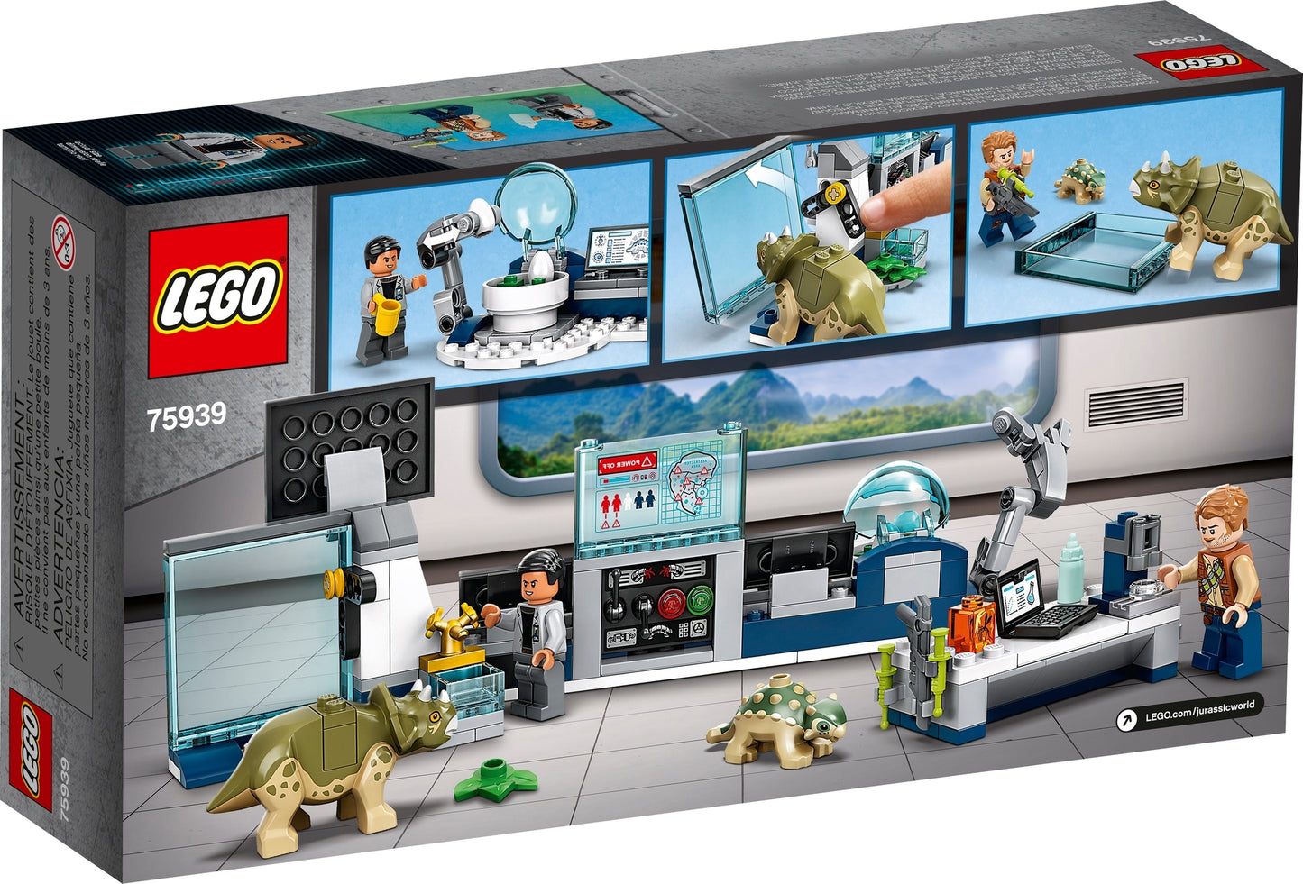 75939 LEGO Jurassic World - Il Laboratorio del Dottor Wu: Fuga dei Baby Dinosauri