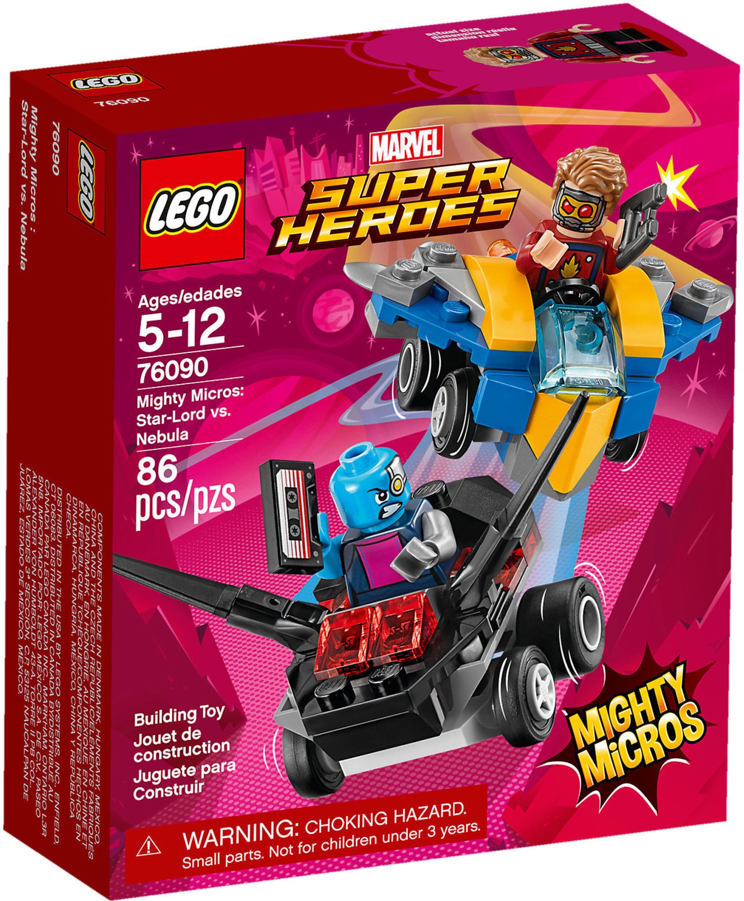 76090 LEGO Marvel Super Heroes - Mighty Micros: Star Lord Contro Nebula
