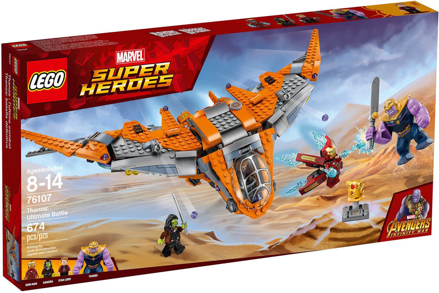 76107 LEGO Marvel Super Heroes - Thanos: La Battaglia Finale