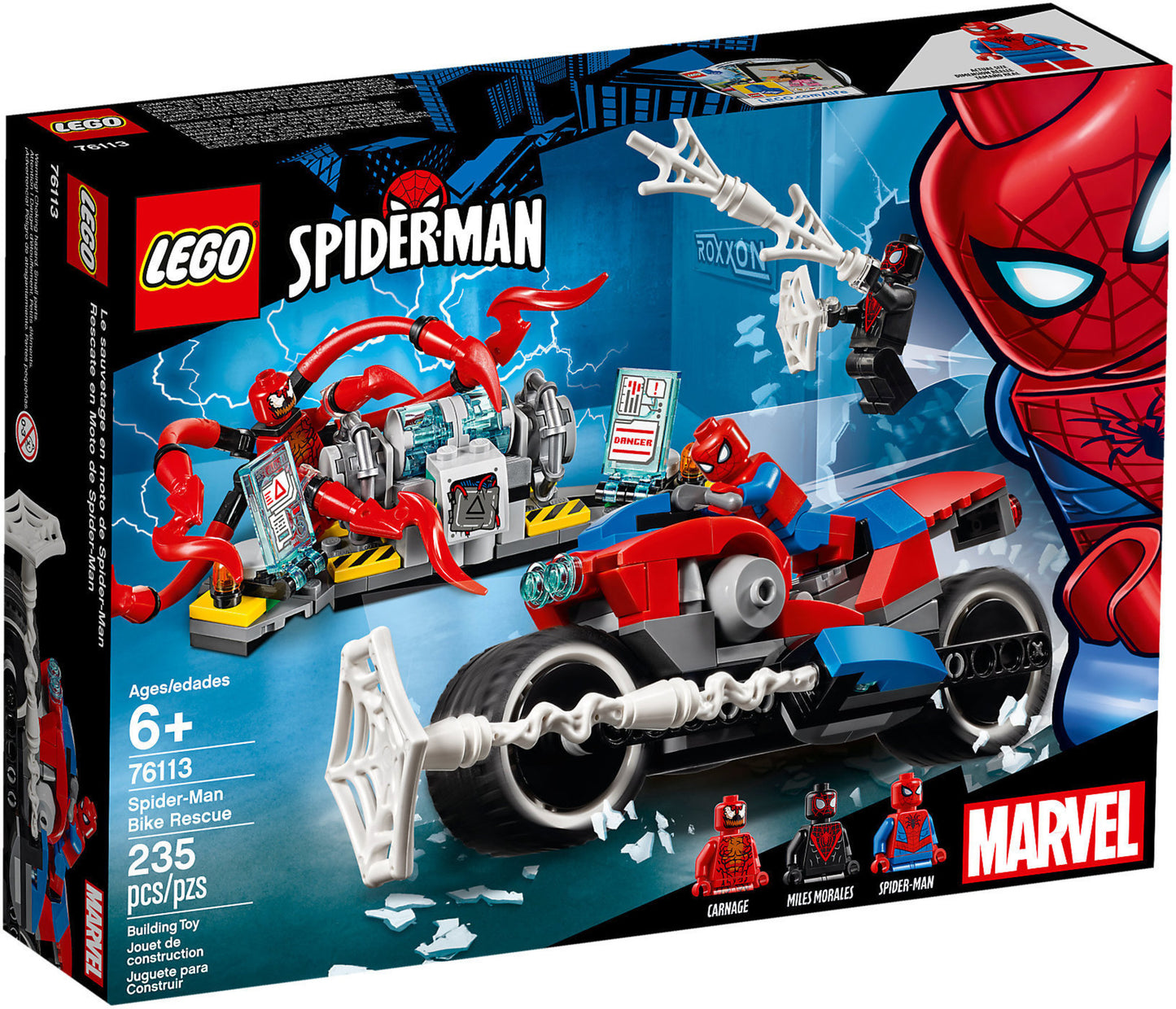 76113 LEGO Marvel Super Heroes - Salvataggio Sulla Moto Di Spider Man