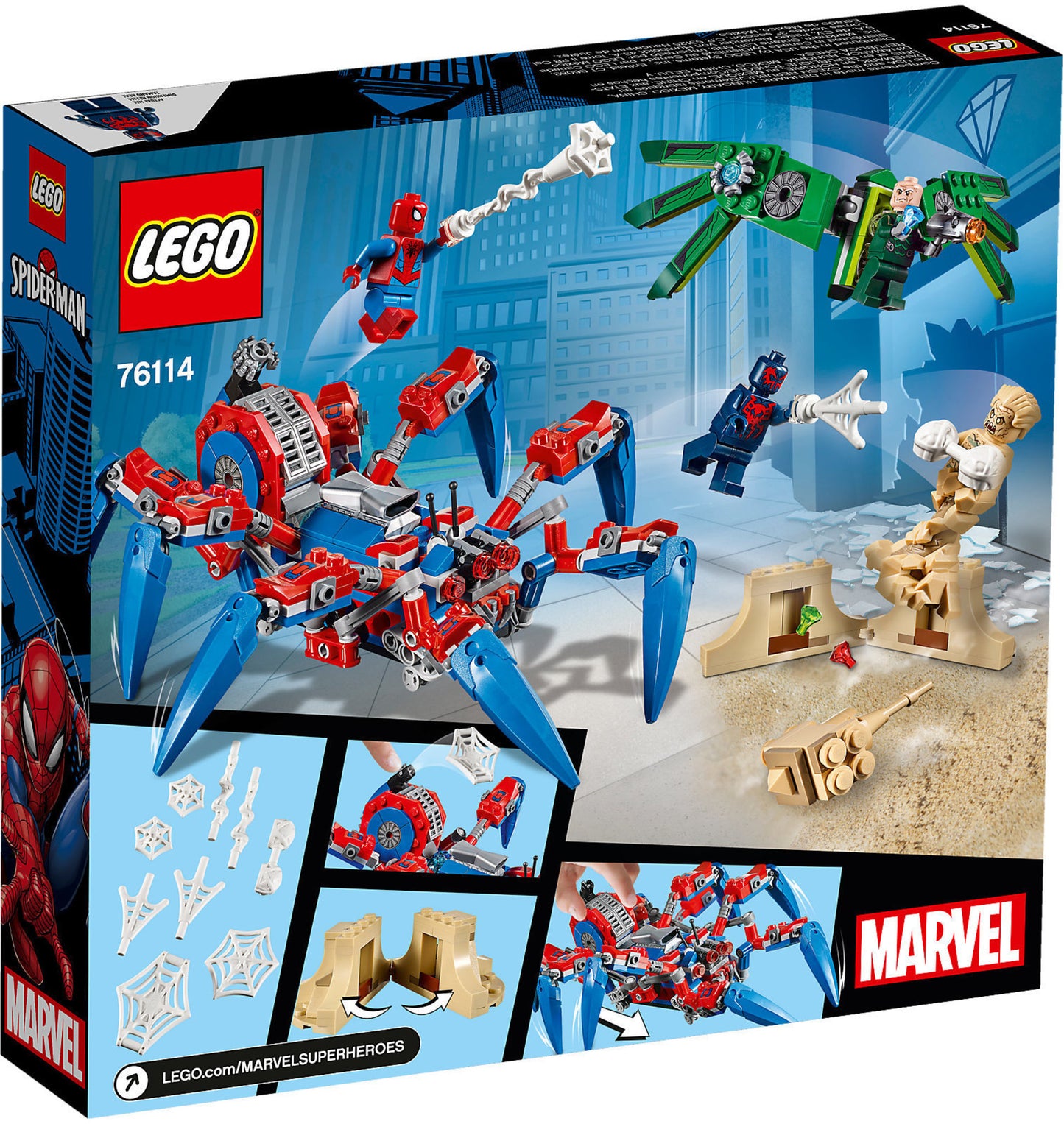 76114 LEGO Marvel Super Heroes - Crawler Di Spider Man