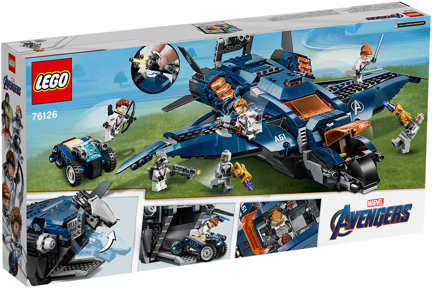 76126 LEGO Marvel Super Heroes - L'ultimate Quinjet Degli Avengers
