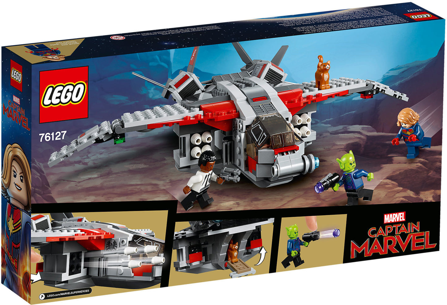 76127 LEGO Marvel Super Heroes - Captain Marvel E L'attacco Dello Skrull