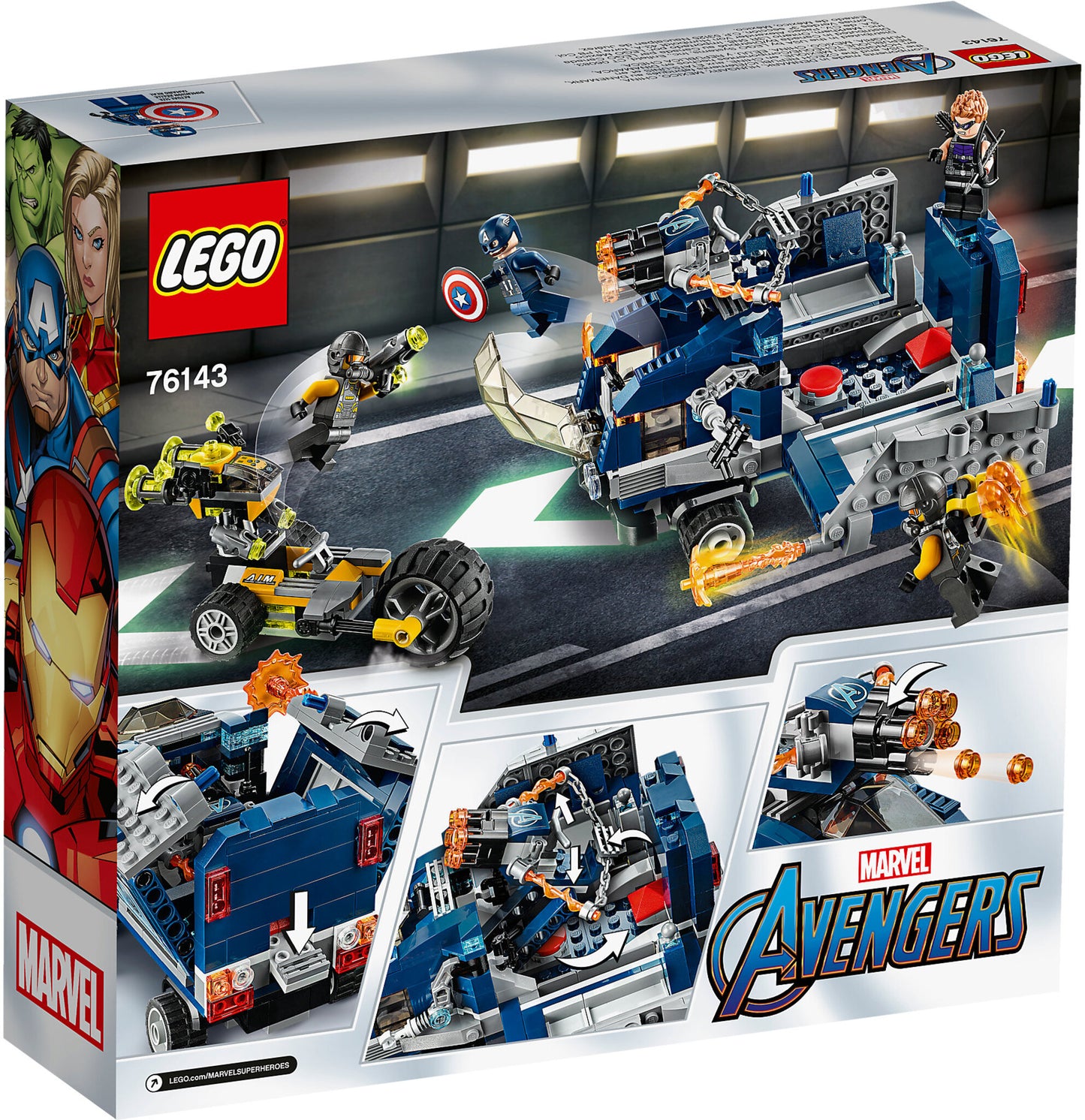76143 LEGO Marvel Super Heroes - Avengers: Attacco Del Camion