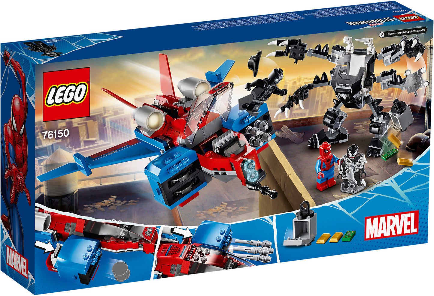 76150 LEGO Marvel Super Heroes - Spiderjet Vs. Mech Venom