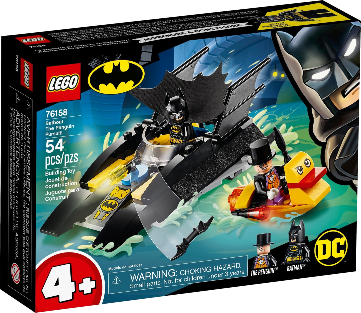 76158 LEGO DC Super Heroes - All'inseguimento del Pinguino con la Bat Barca!