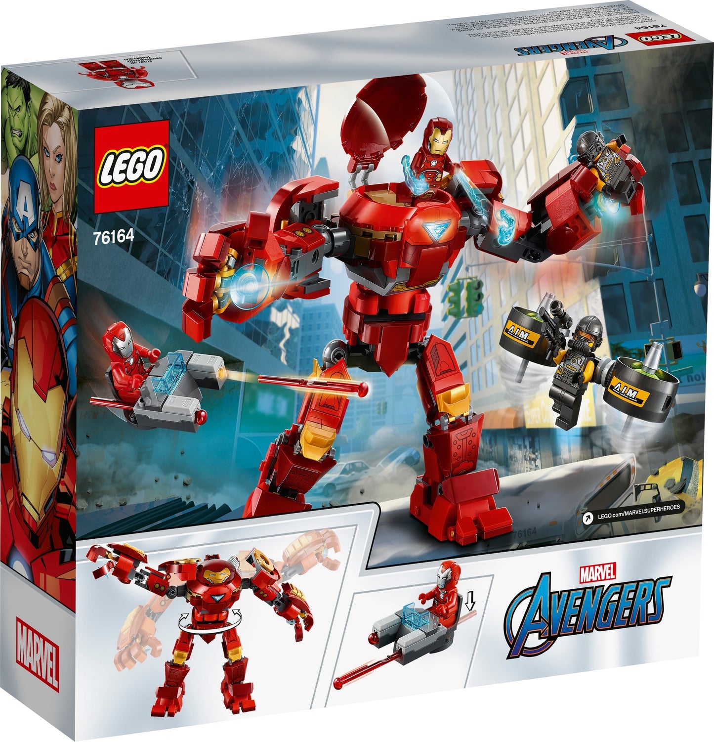 76164 LEGO Marvel Super Heroes - Iron Man Hulkbuster Contro l’Agente A.I.M.