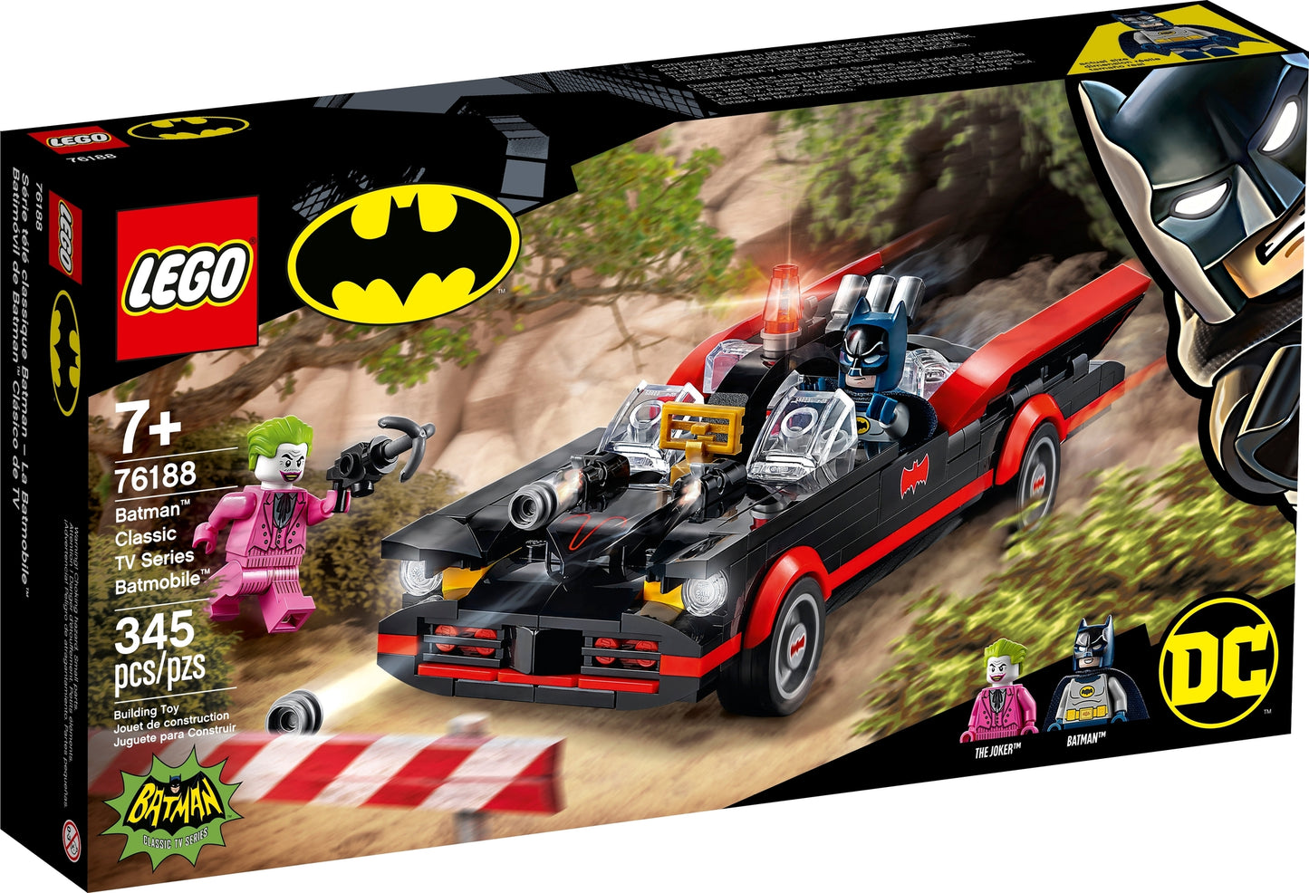 76188 LEGO DC Super Heroes - Classica Batmobile di Batman della Serie TV