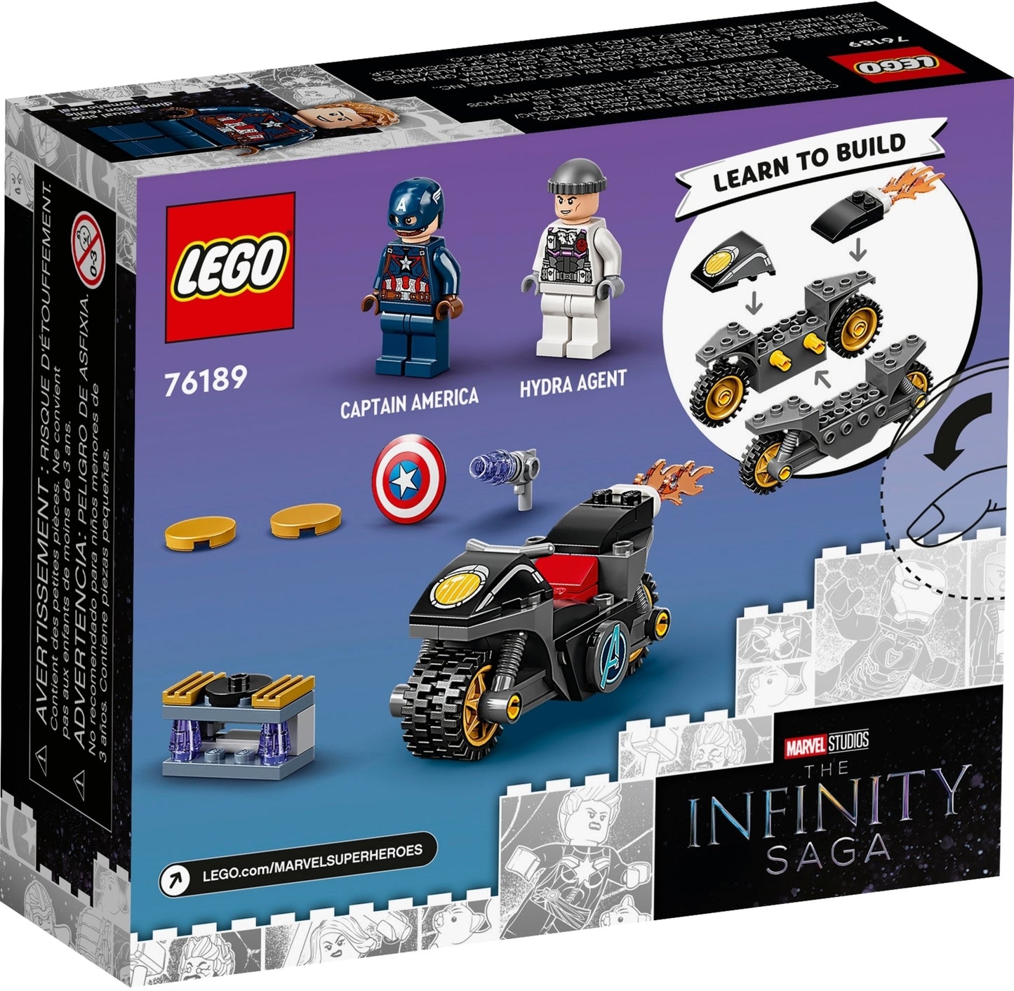 76189 LEGO Marvel Super Heroes - Scontro Tra Captain America e Hydra