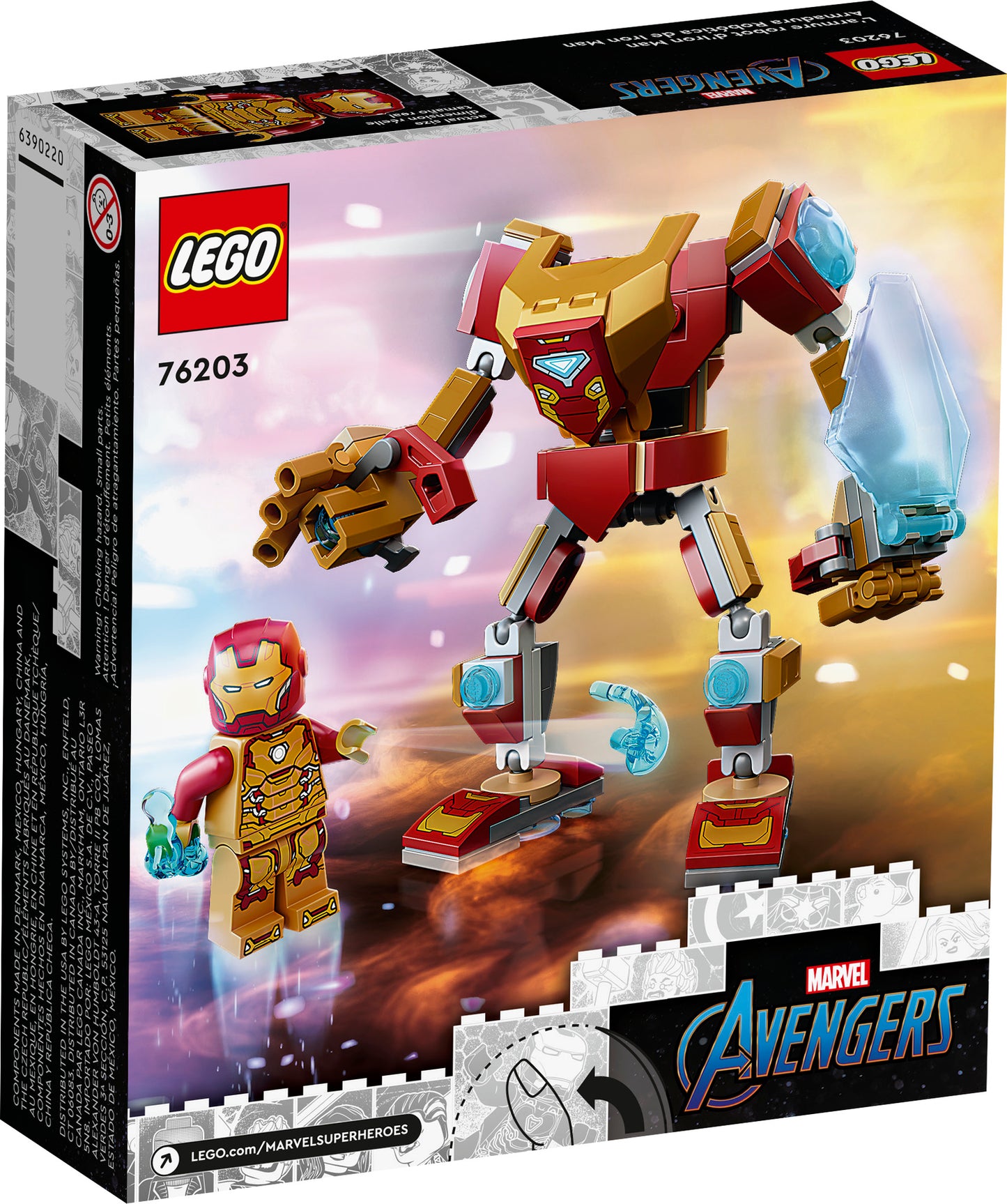 76203 LEGO Marvel Super Heroes - Armatura Mech Iron Man