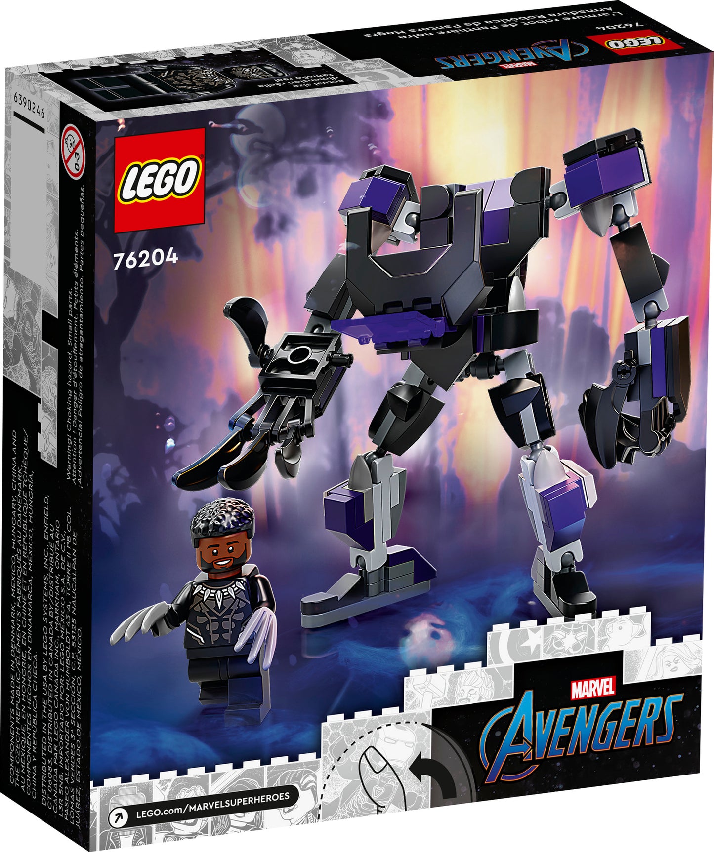 76204 LEGO Marvel Super Heroes - Armatura Mech Black Panther