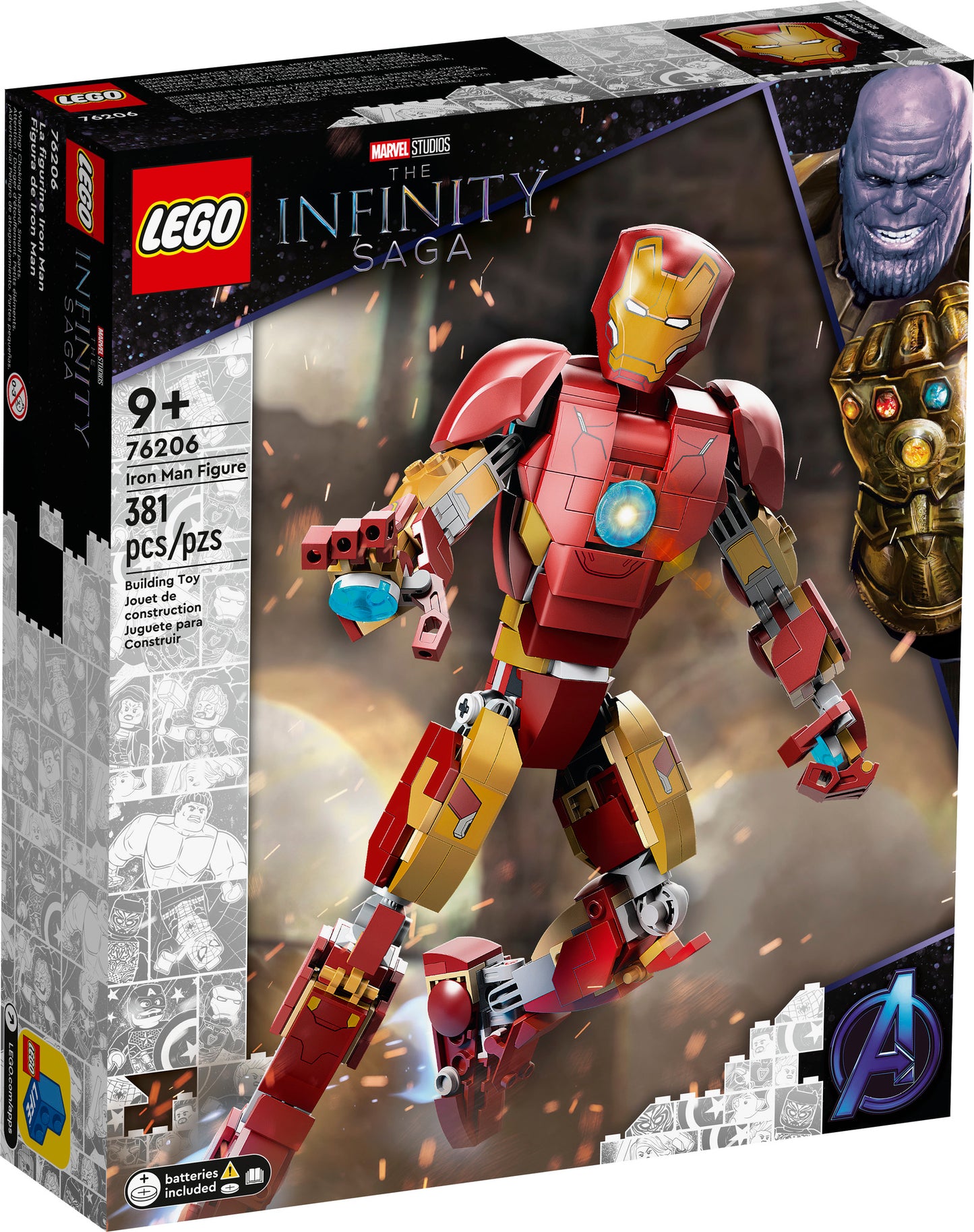 76206 LEGO Marvel Super Heroes - Personaggio di Iron Man
