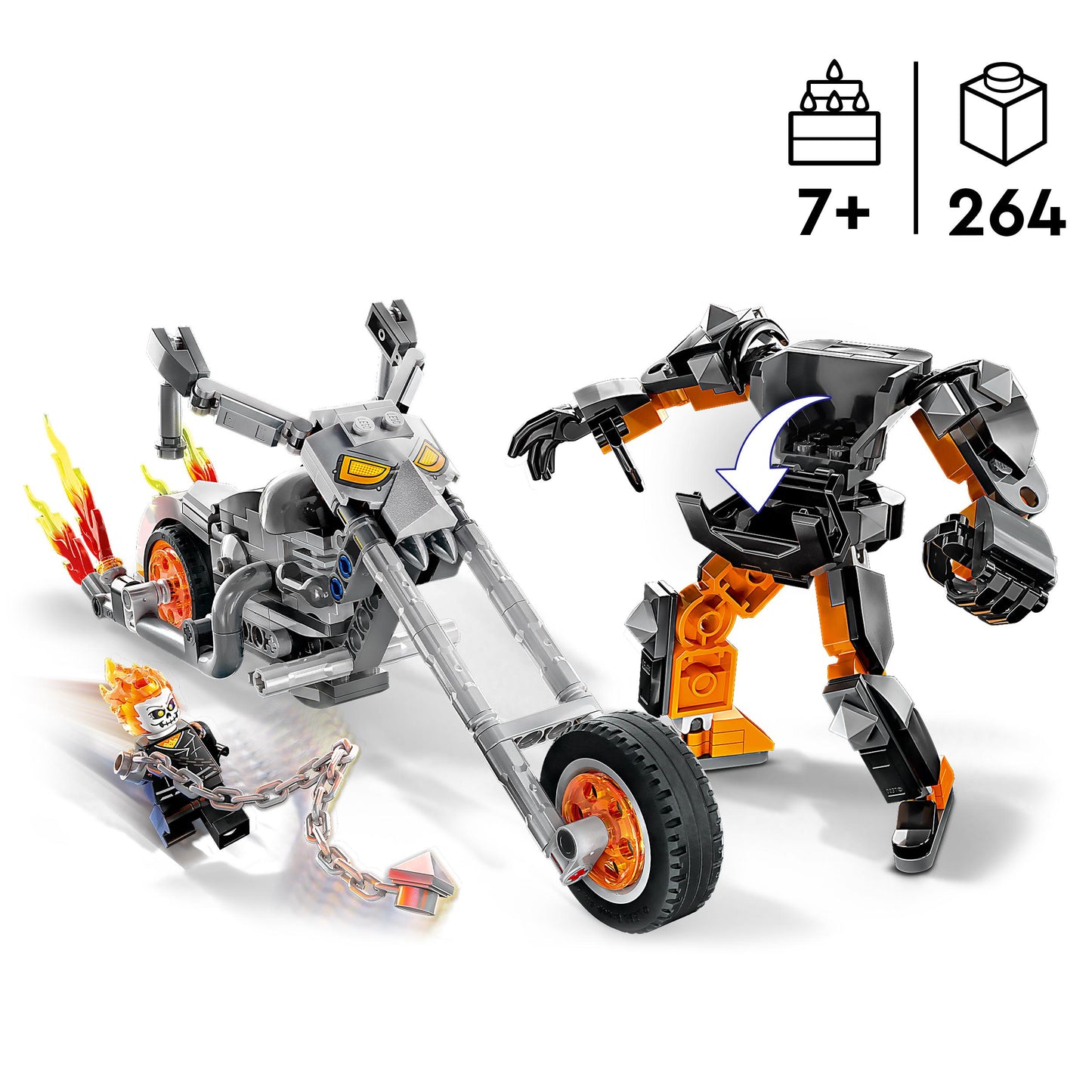 76245 LEGO Marvel Super Heroes - Mech e Moto di Ghost Rider
