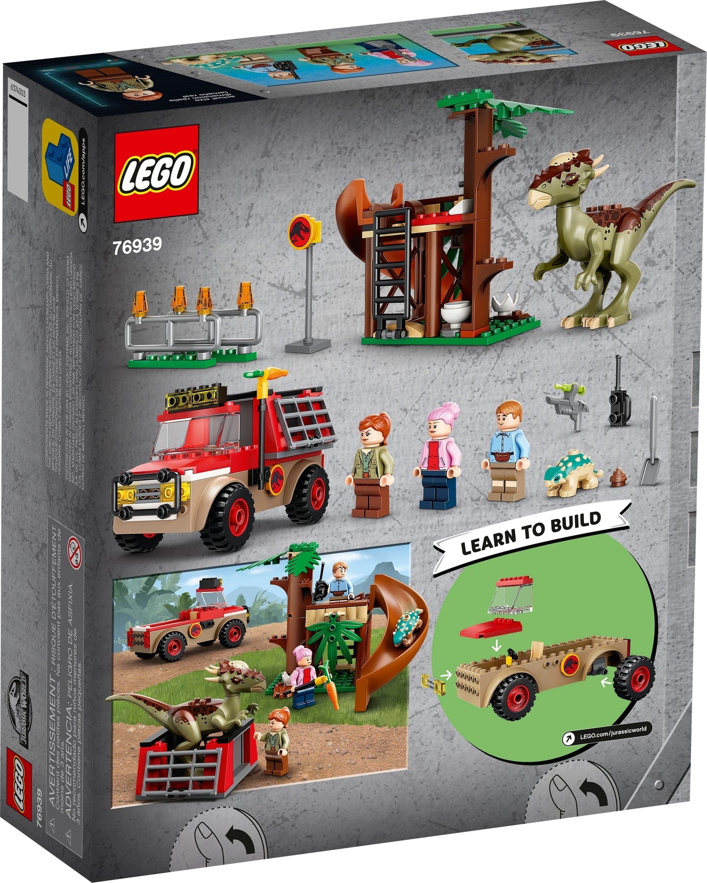 76939 LEGO Jurassic World - La Fuga del Dinosauro Stygimoloch