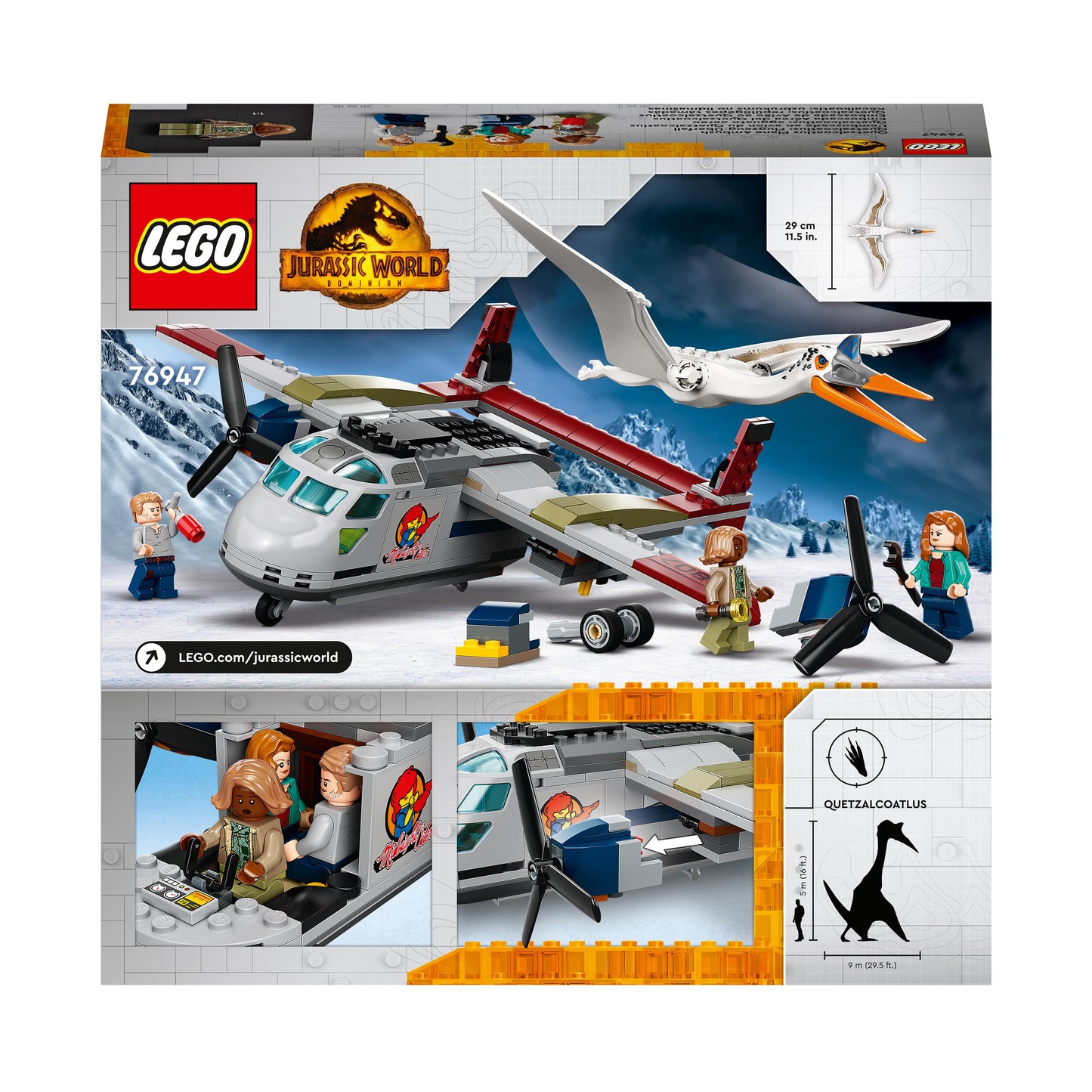 76947 LEGO Jurassic World - Quetzalcoatlus: agguato aereo