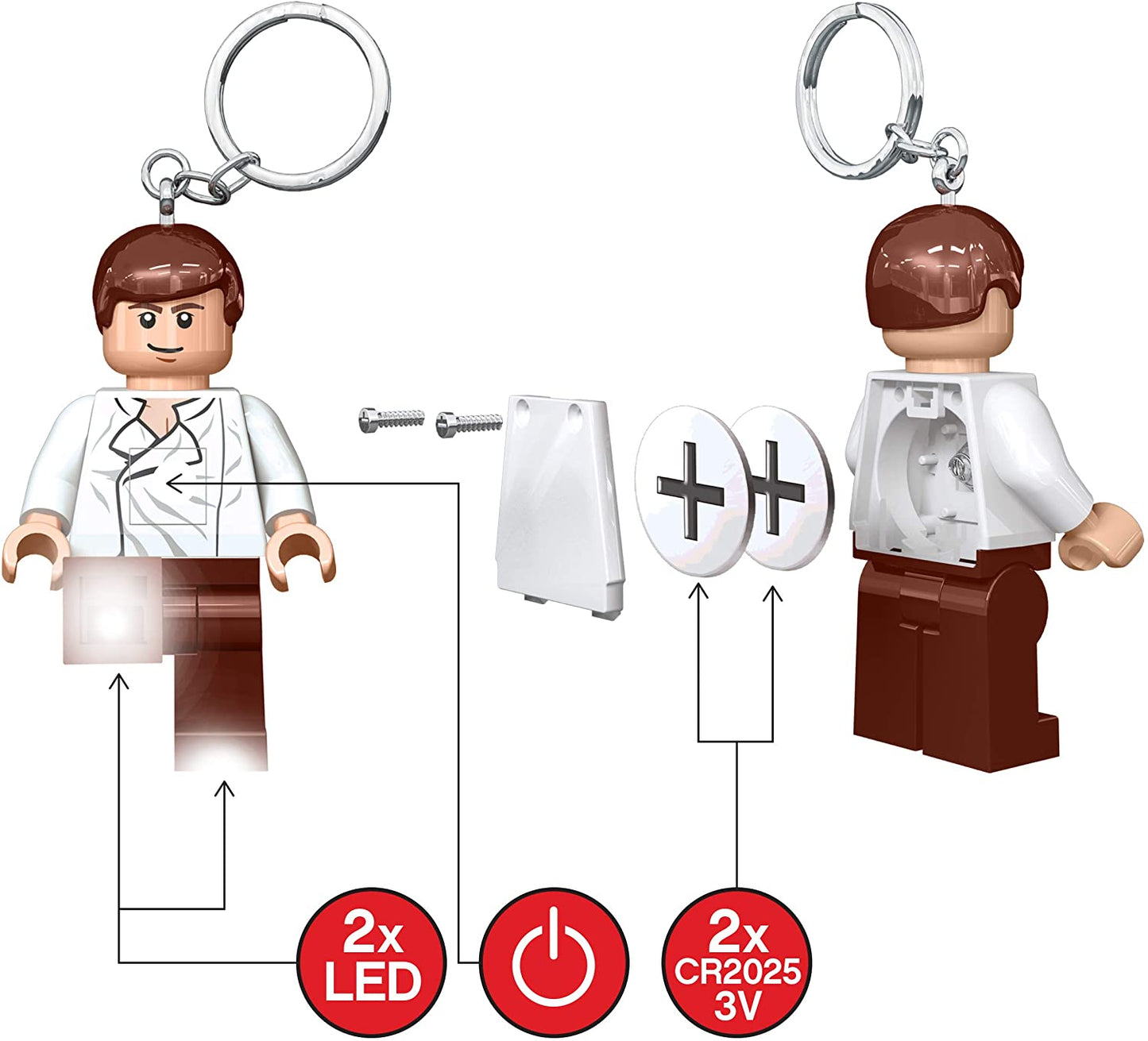 82 LEGO Portachiavi Led - Star Wars - Han Solo