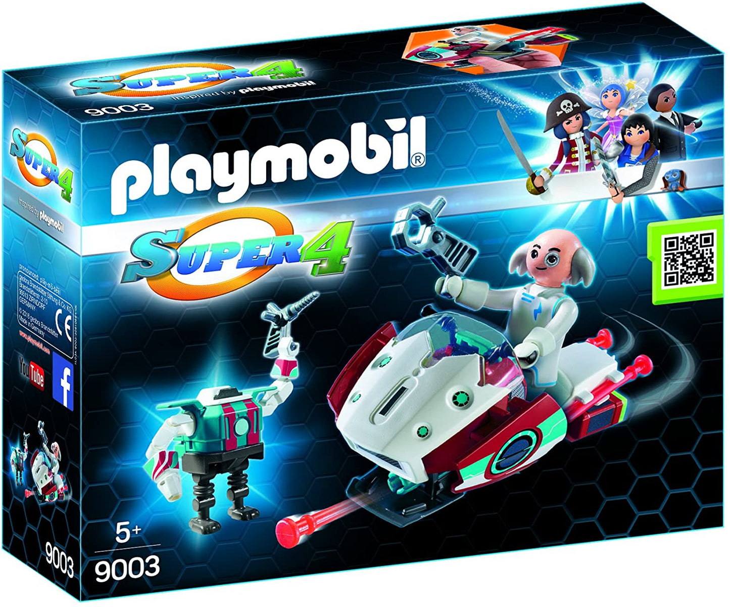 9003 PLAYMOBIL Skyjet con Dottor X e Robot