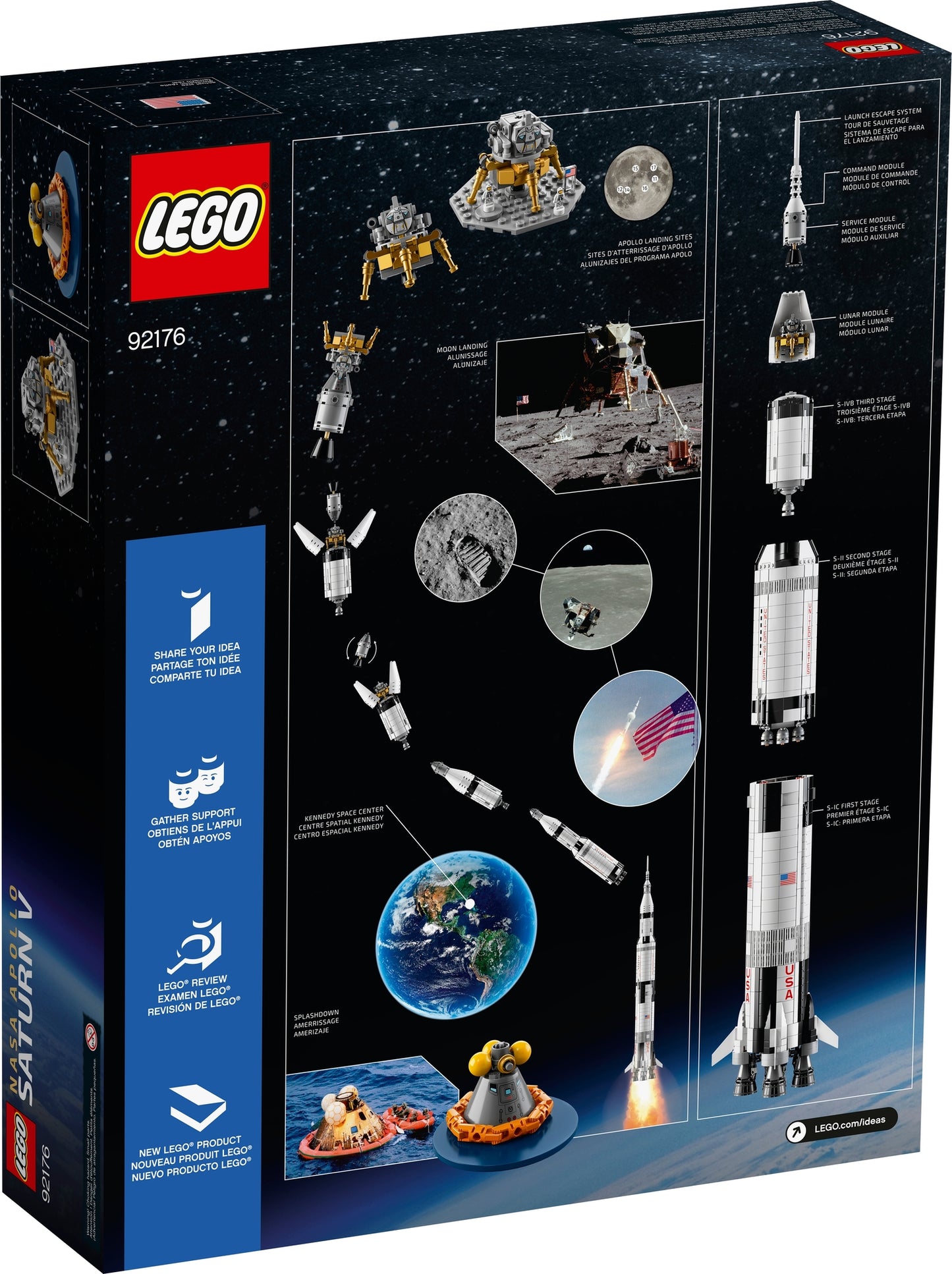 92176 LEGO Ideas - Saturn V Apollo LEGO Nasa