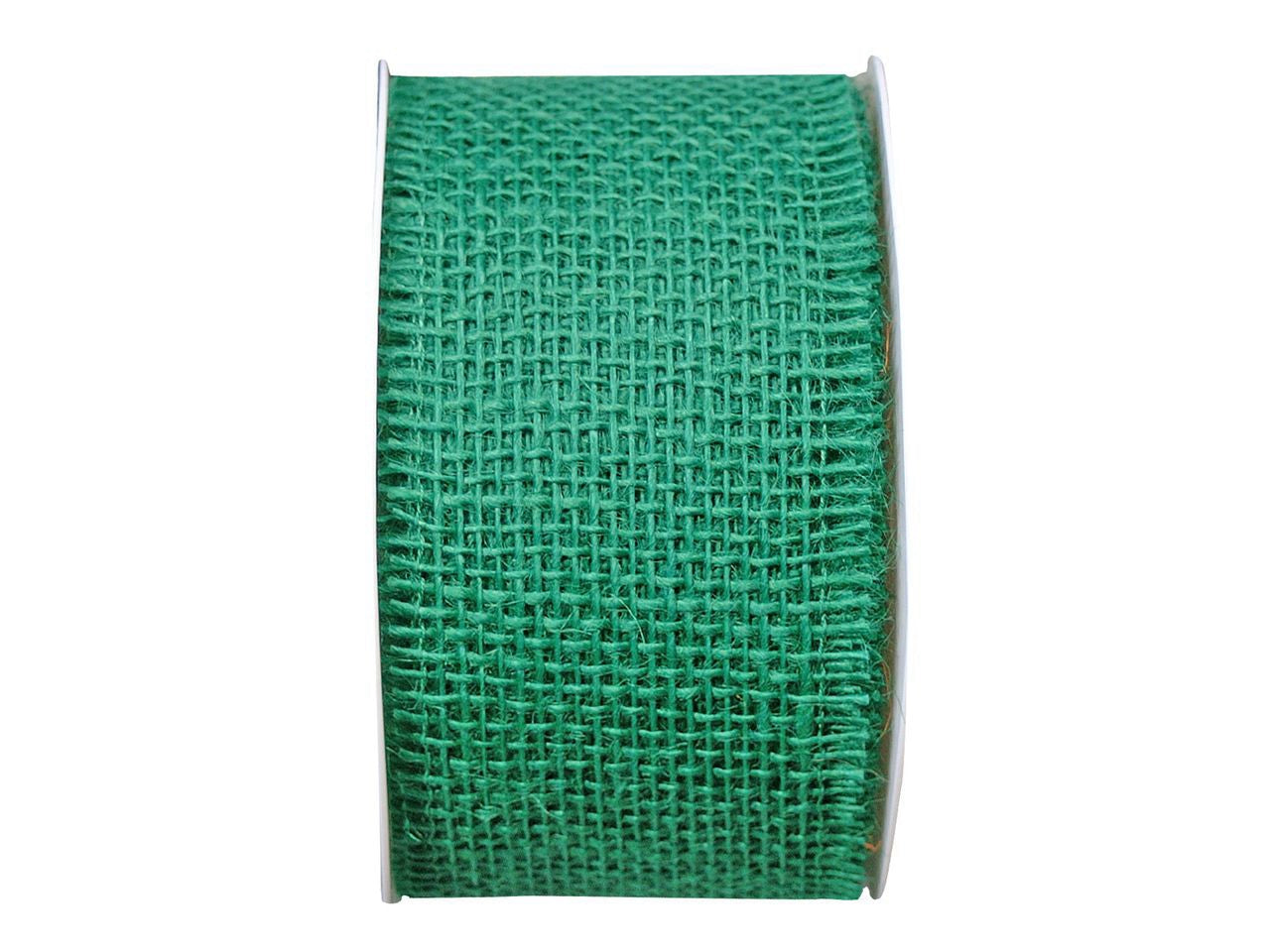 Nastro Tessuto VERDE Jute - h 60 mm - mt 10